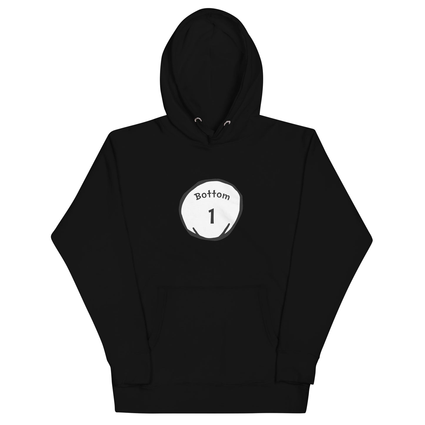 Bottom 1 Hoodie - Black