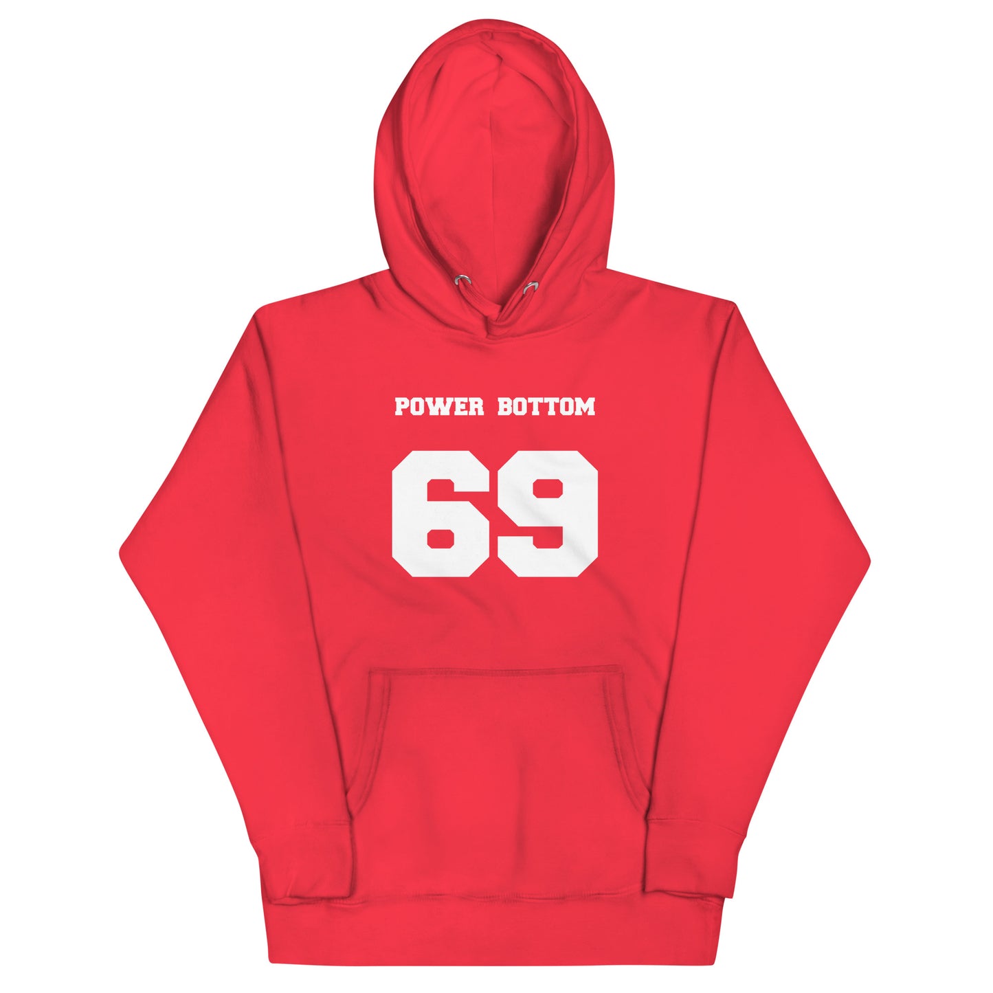 Power Bottom 69 Hoodie - Red