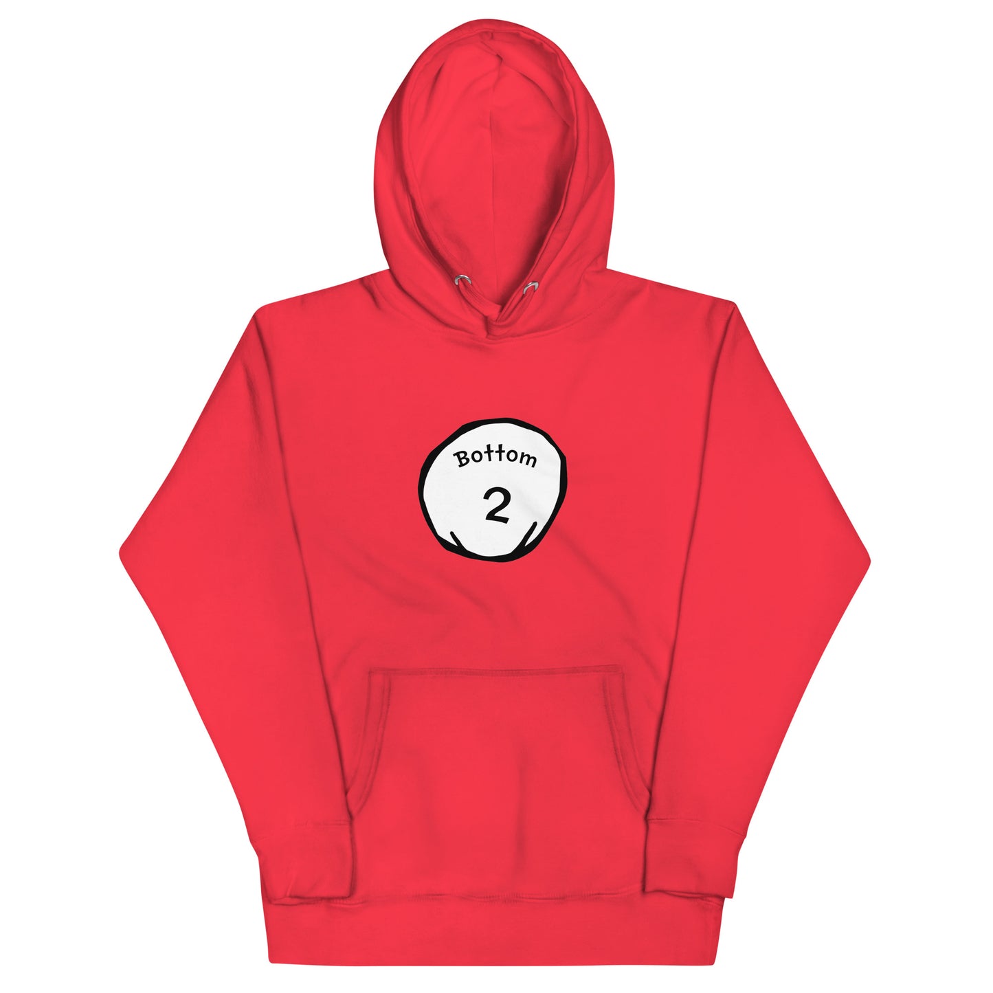 Bottom 2 Hoodie - Red