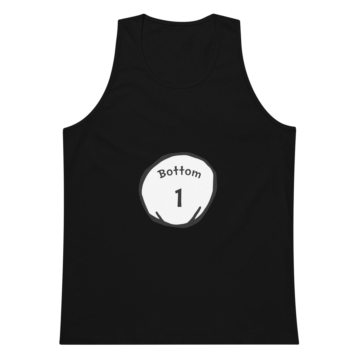 Bottom 1 Tank Top - Black