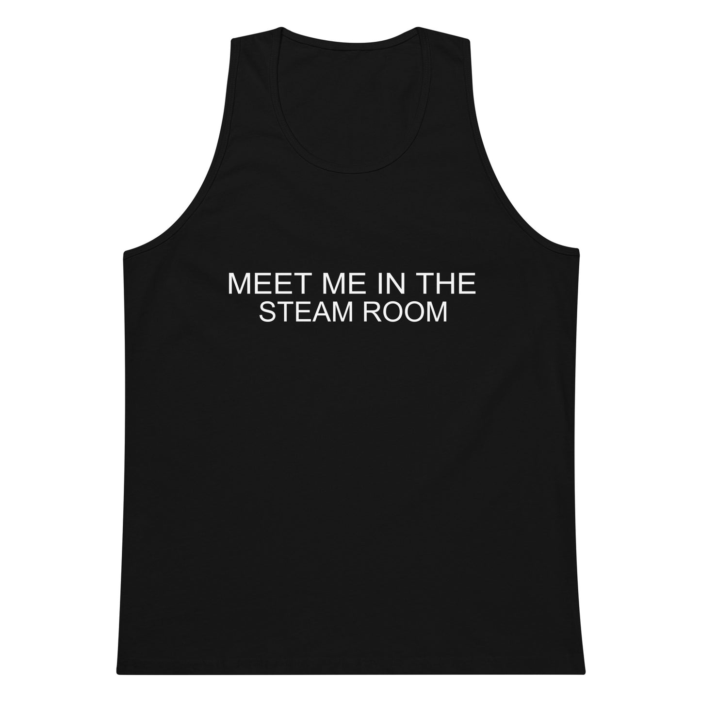 Meet Me In The Steam Room Tank Top - Black