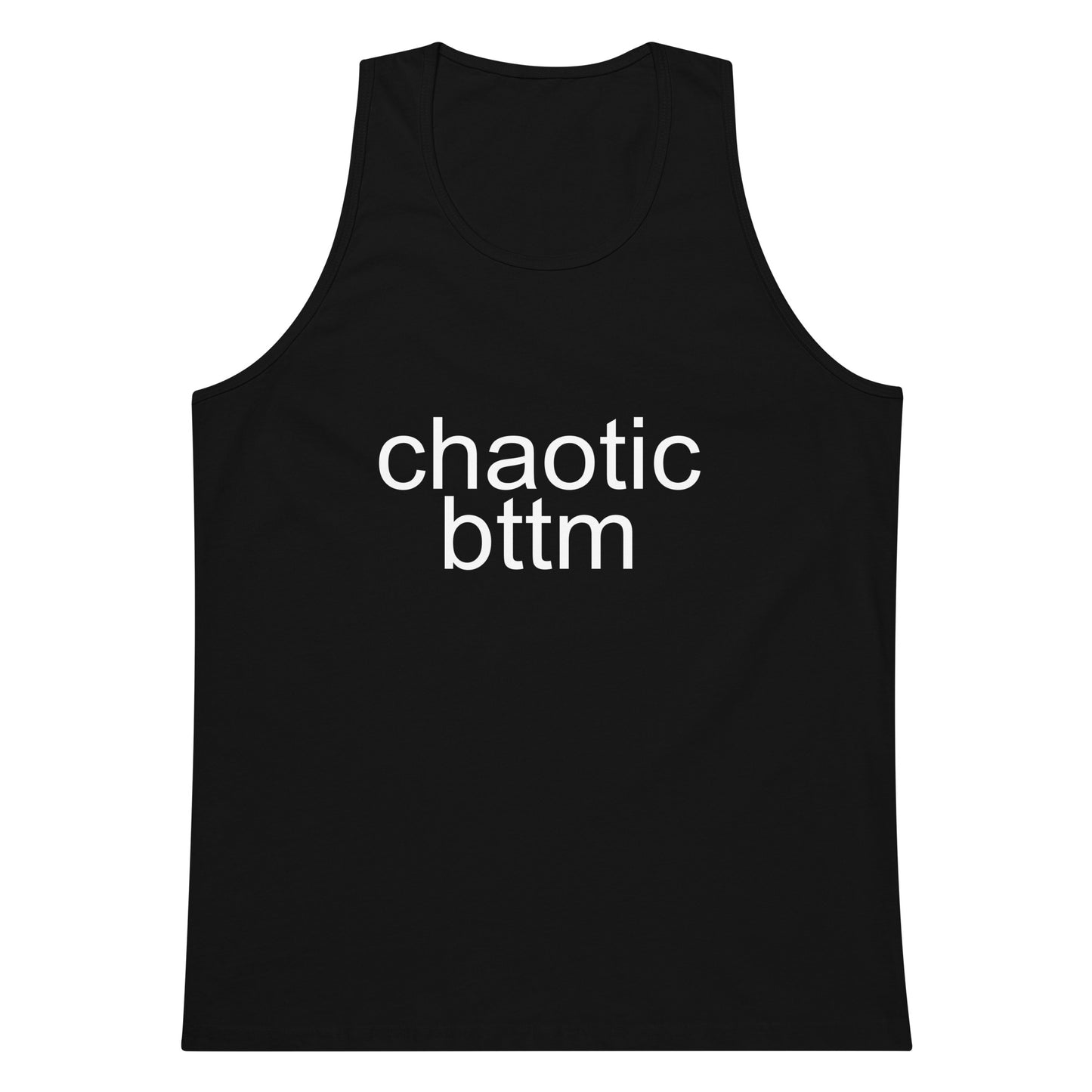 Chaotic Bttm Tank Top - Black