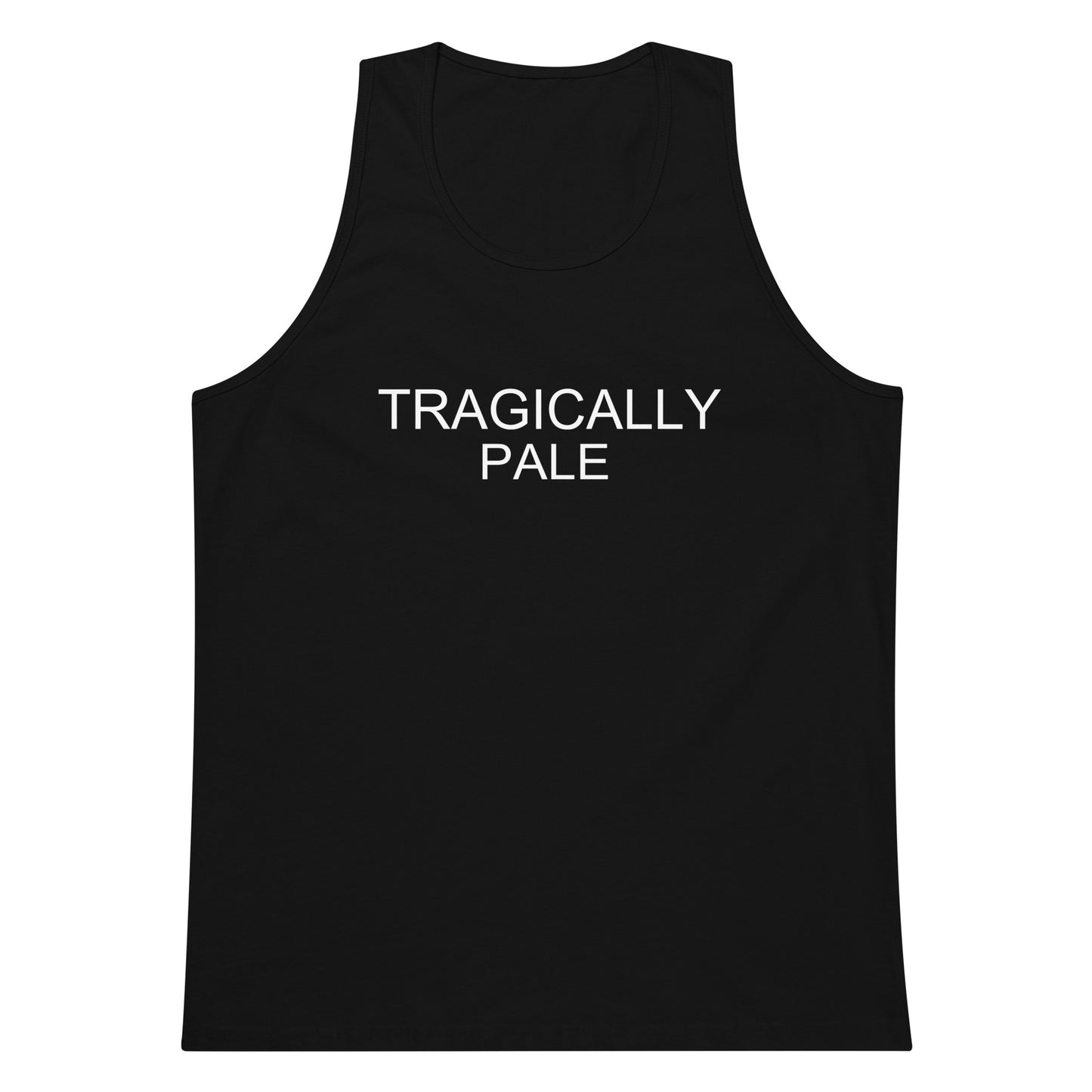 Tragically Pale Tank Top - Black