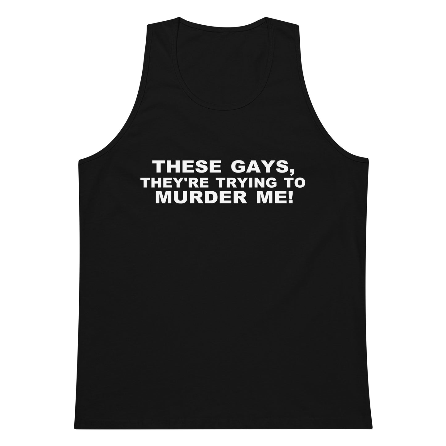 These Gays Tank Top - Black