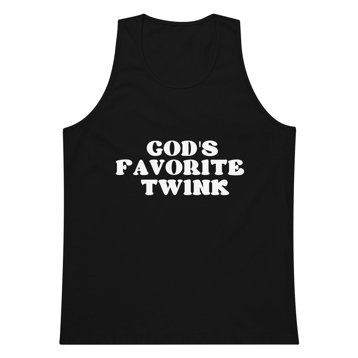 God's Favorite Twink Tank Top - Black