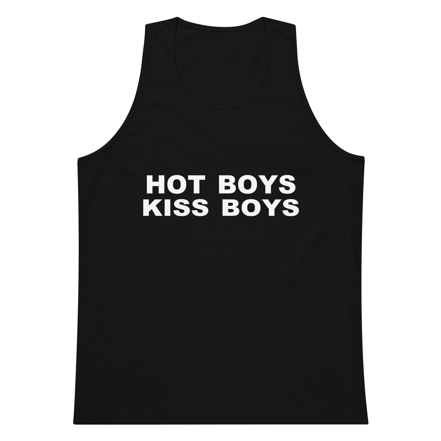 Hot Boys Kiss Boys Tank Top - Black