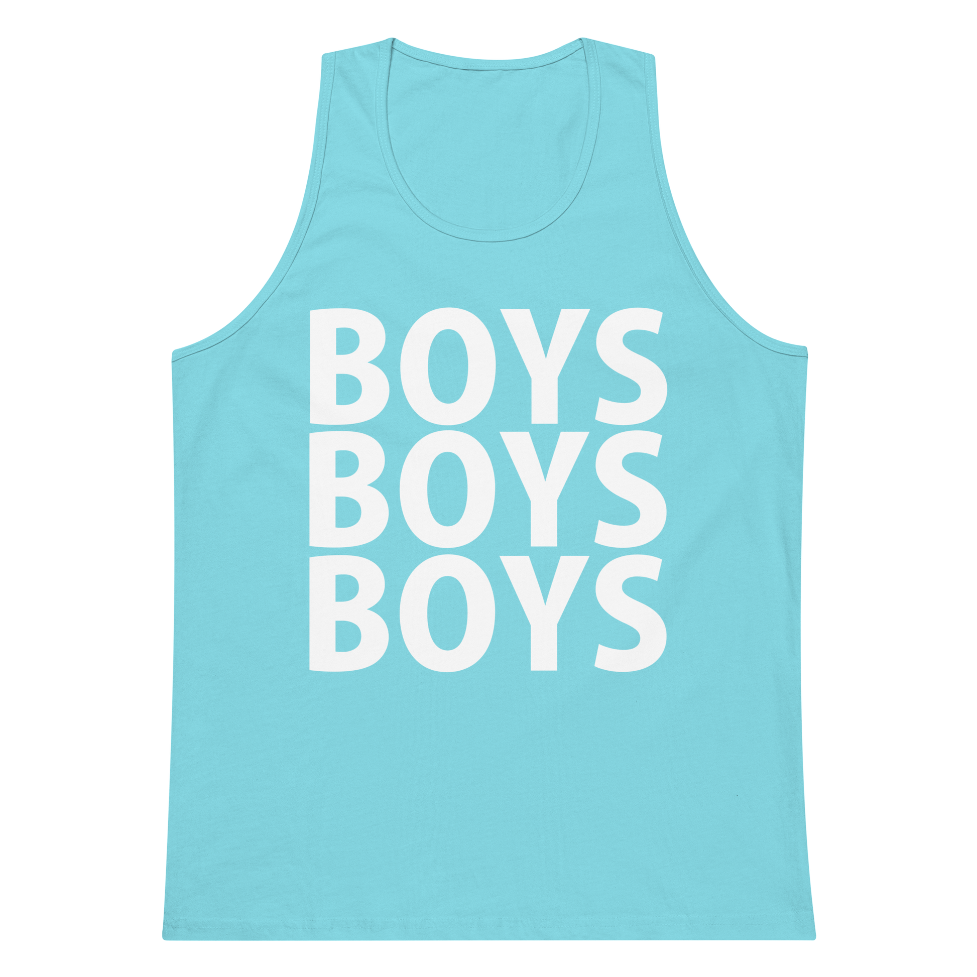 Boys Boys Boys Tank Top - Aqua