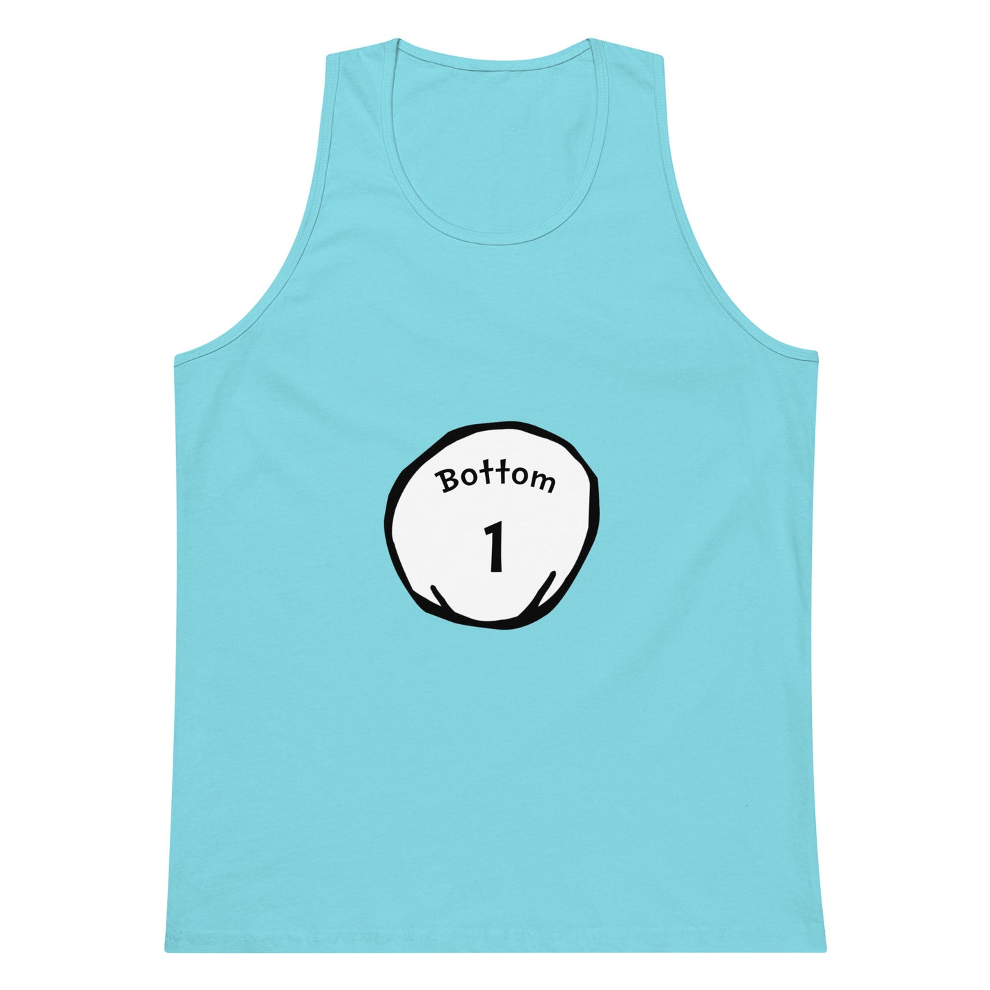 Bottom 1 Tank Top - Pacific Blue