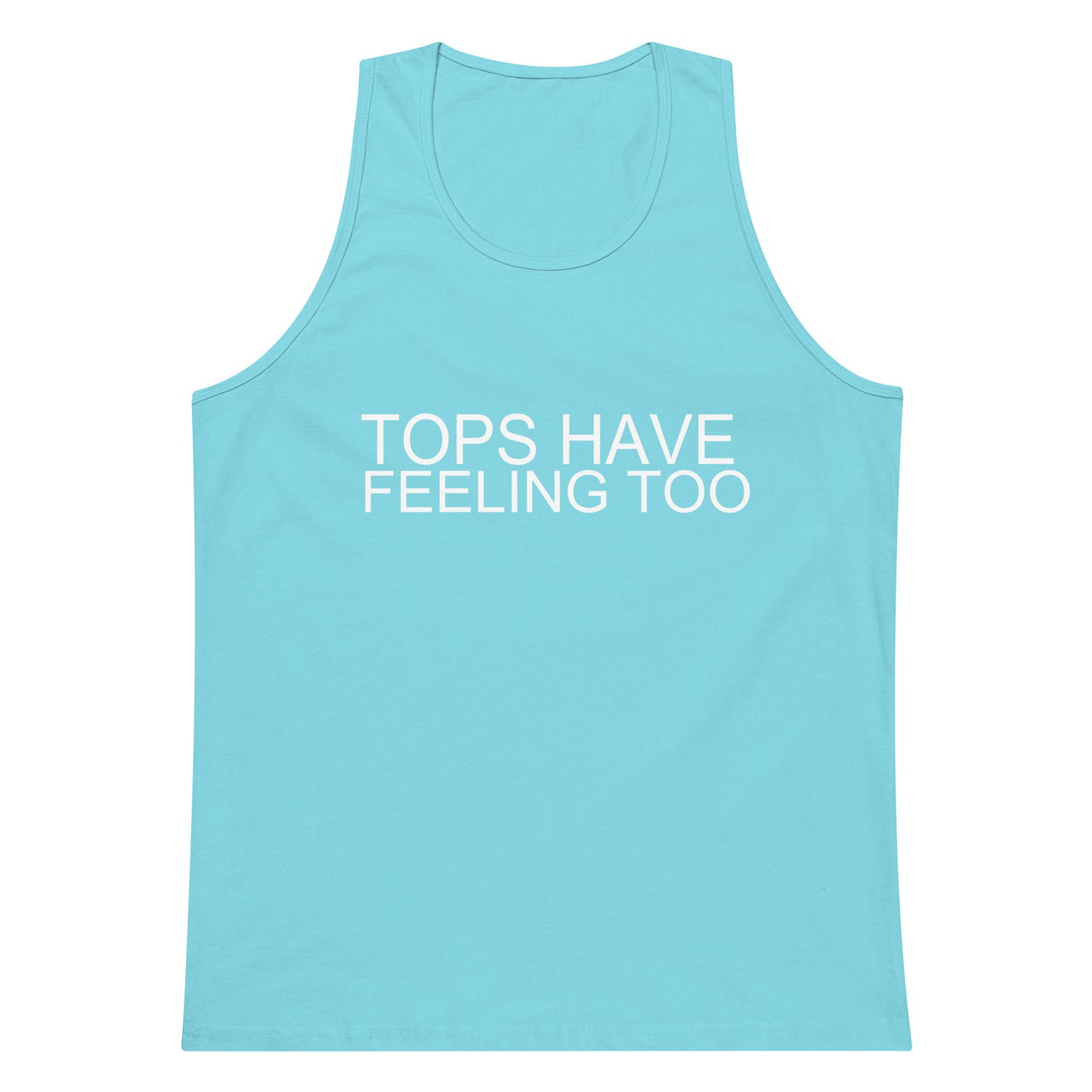 Tops Have Feeling Too Tank Top - Pacific Blue