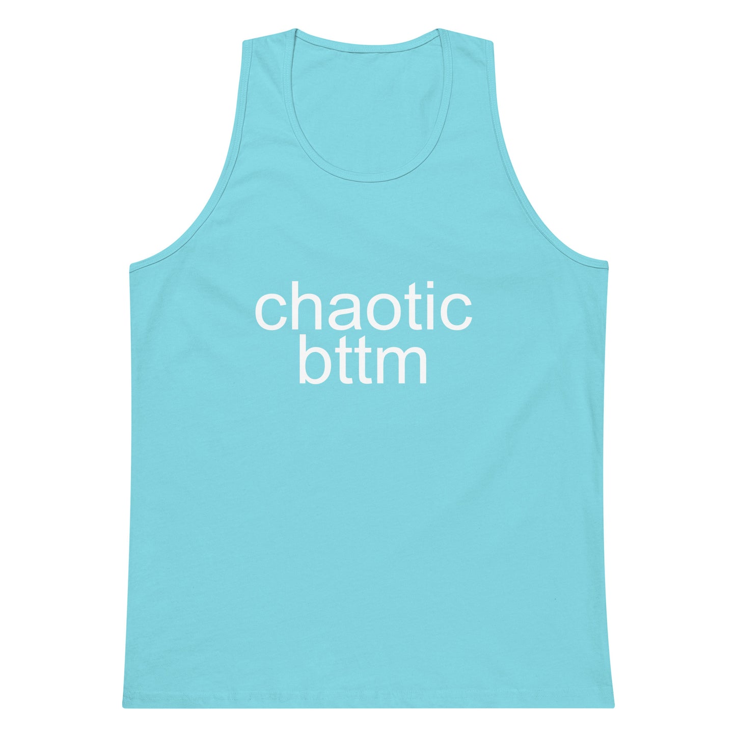 Chaotic Bttm Tank Top - Pacific Blue