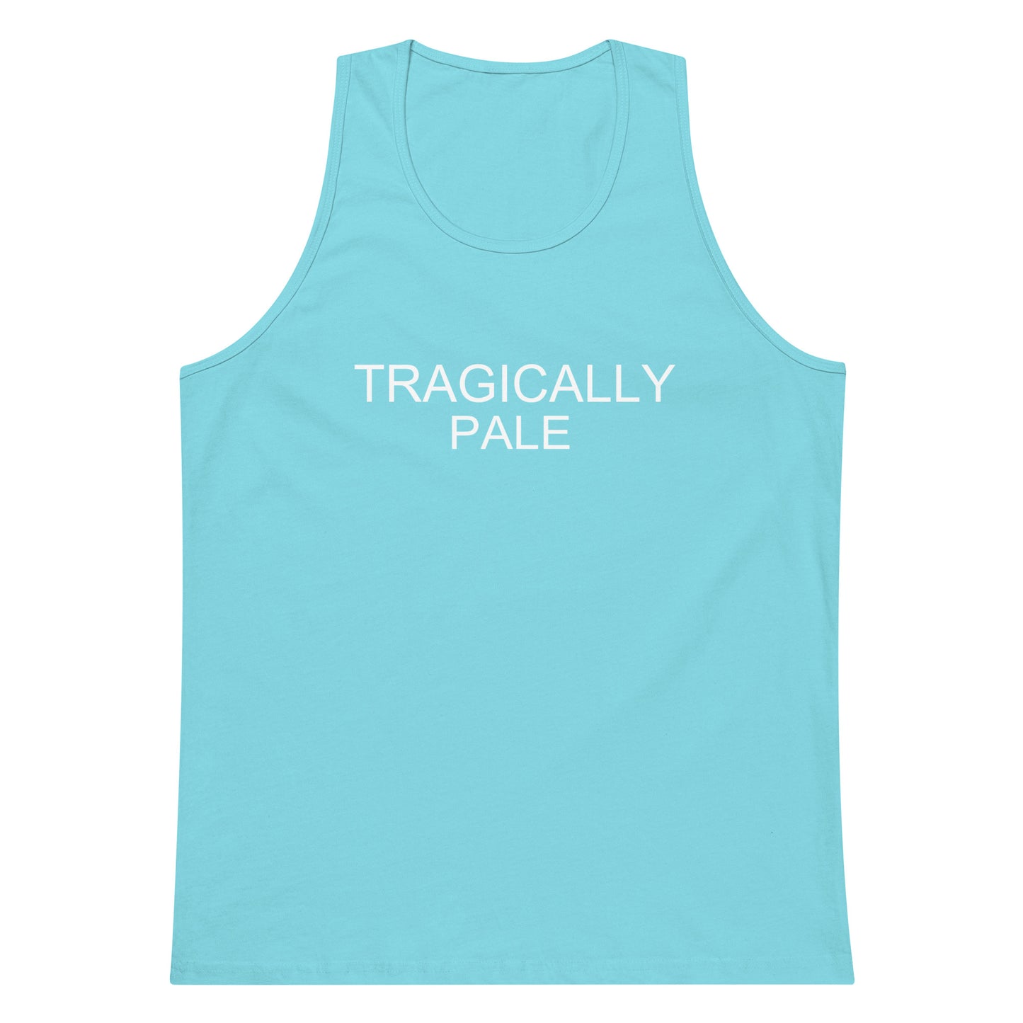 Tragically Pale Tank Top - Pacific Blue
