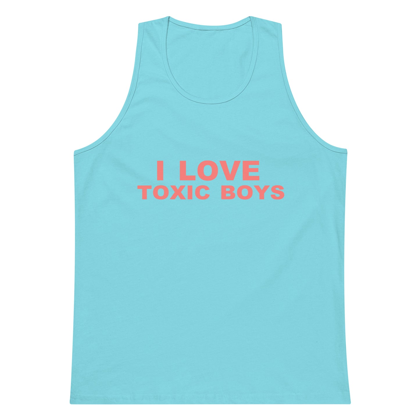I Love Toxic Boys Tank Top - Pacific Blue