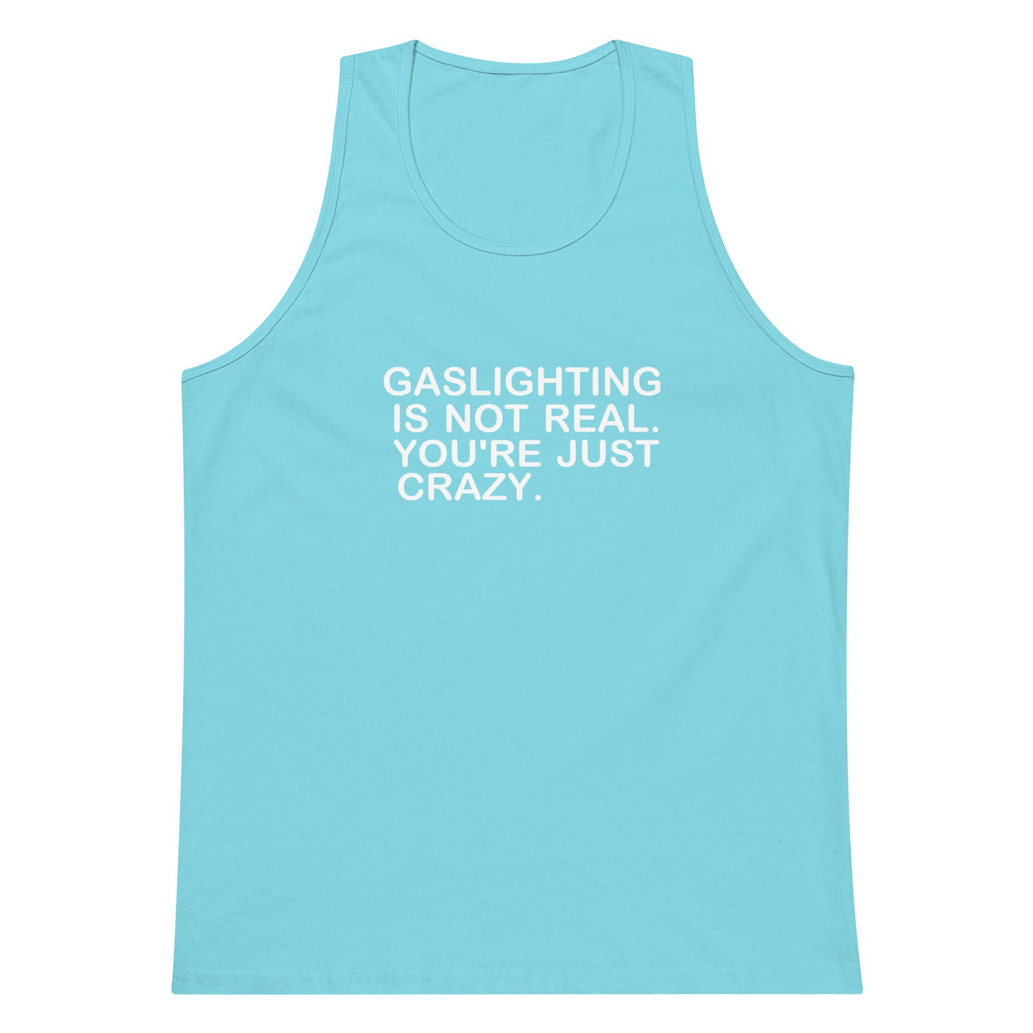 Gaslighting Tank Top - Pacific Blue