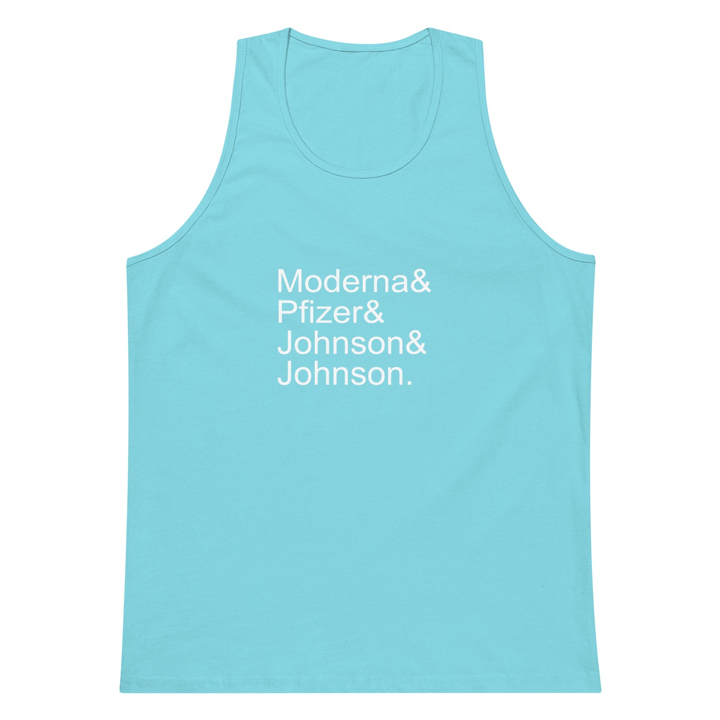Vaccine Tank Top - Pacific Blue