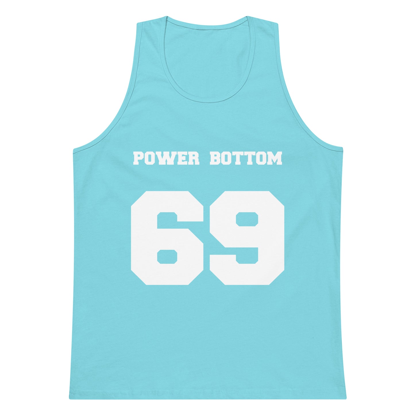 Power Bottom 69 Tank Top - Pacific Blue
