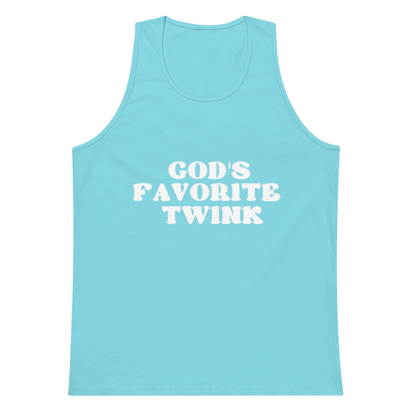 God's Favorite Twink Tank Top - Pacific Blue