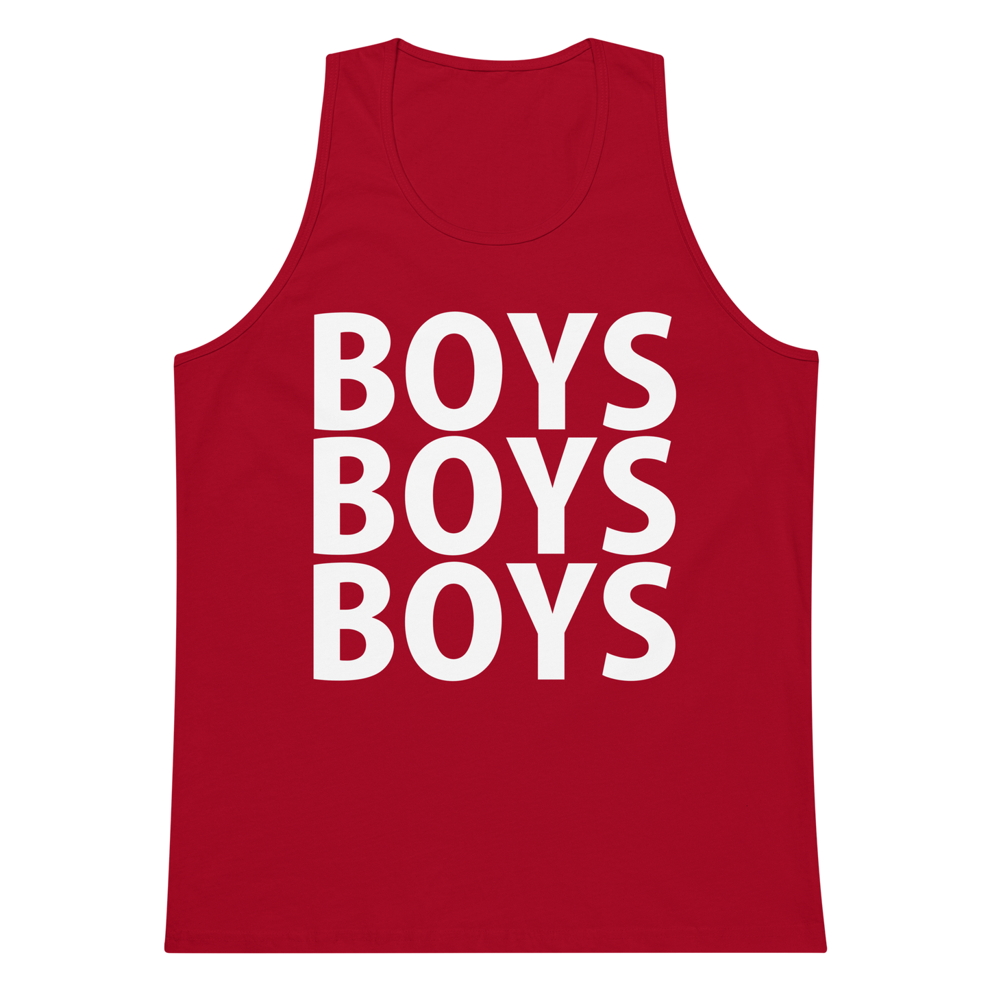 Boys Boys Boys Tank Top - Red