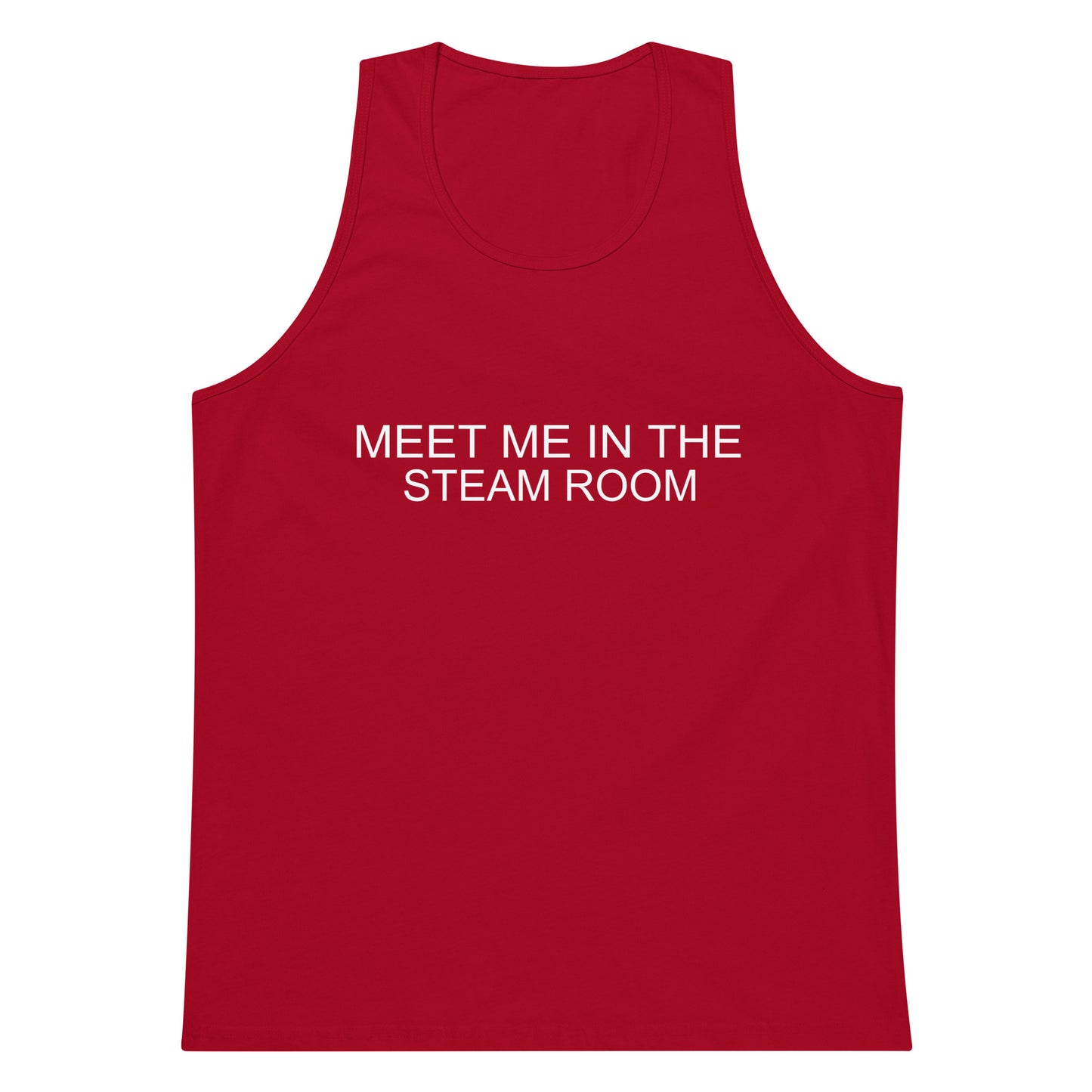 Meet Me In The Steam Room Tank Top - Red