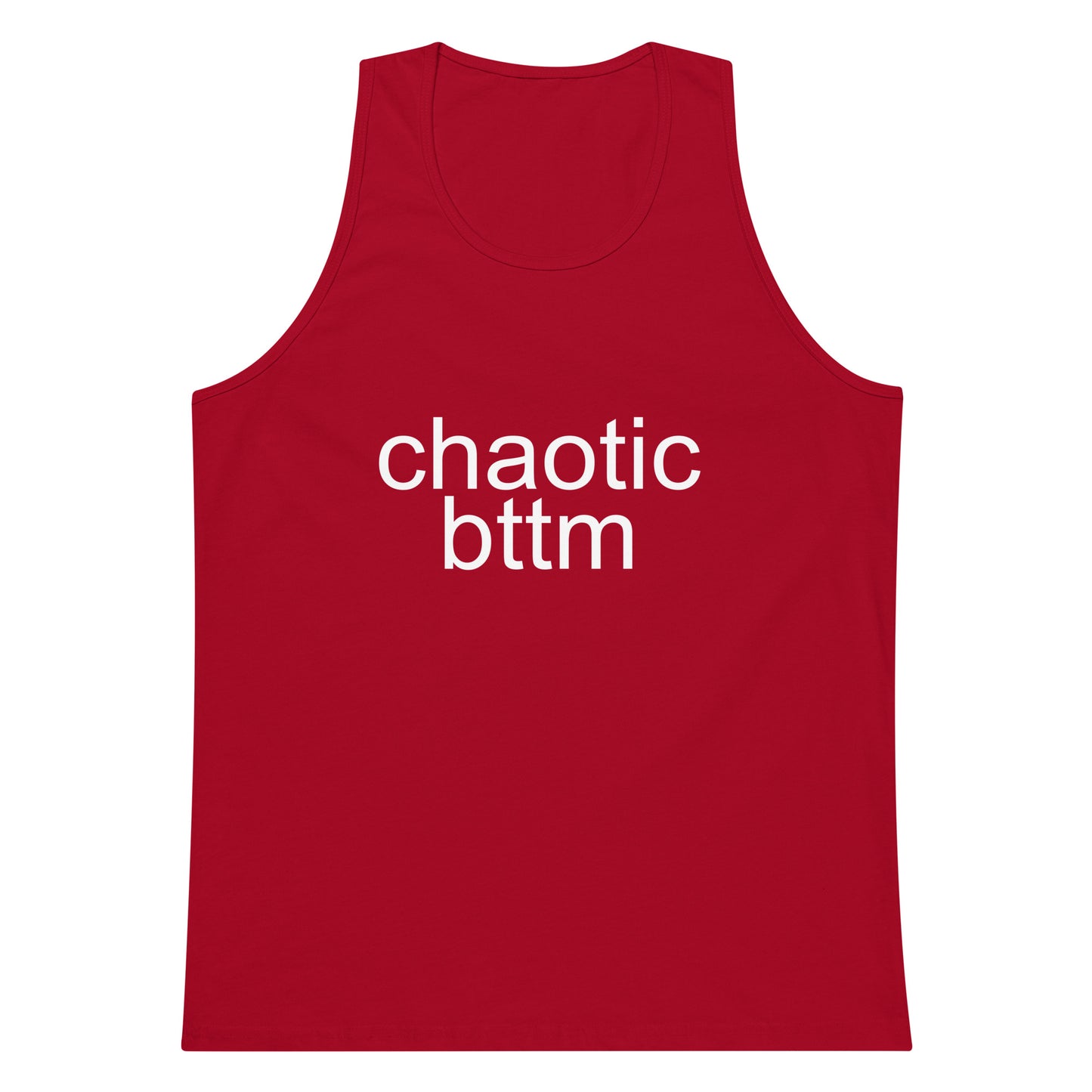 Chaotic Bttm Tank Top - Red