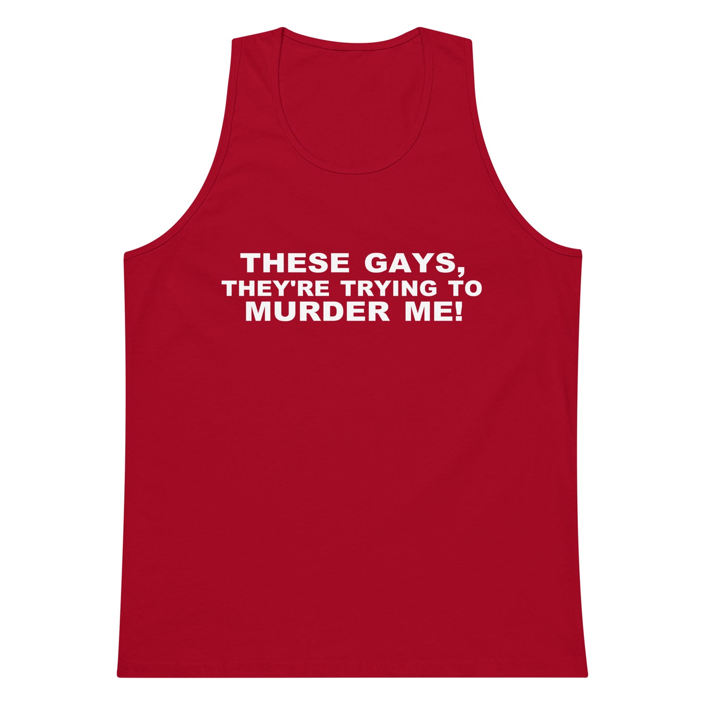 These Gays Tank Top - Red