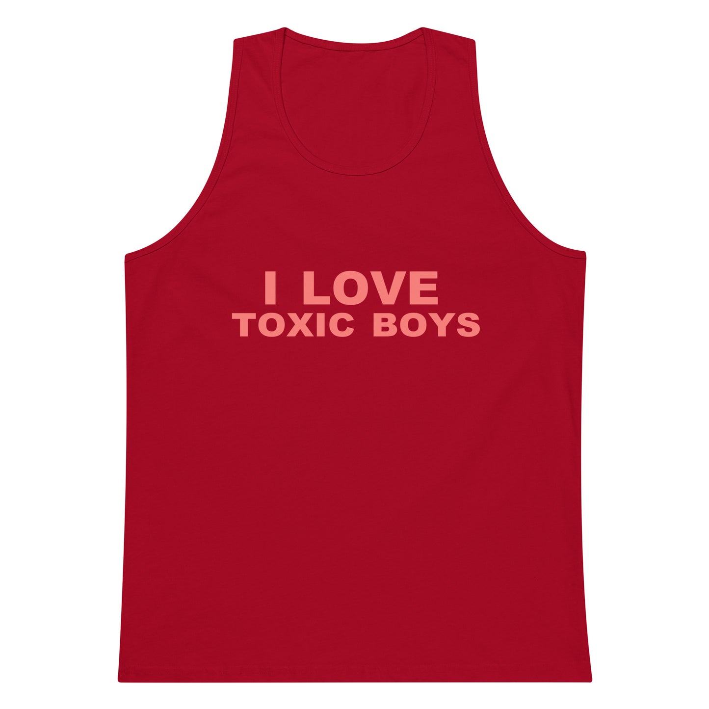 I Love Toxic Boys Tank Top - Red