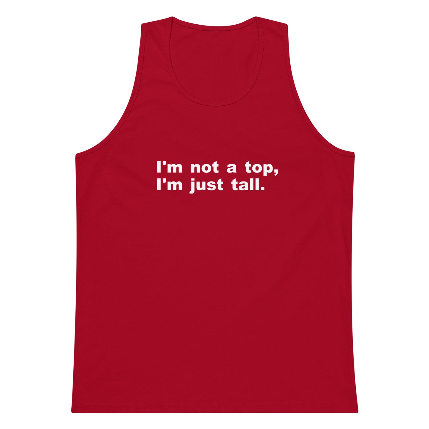 I'm Not A Top Tank Top - Red