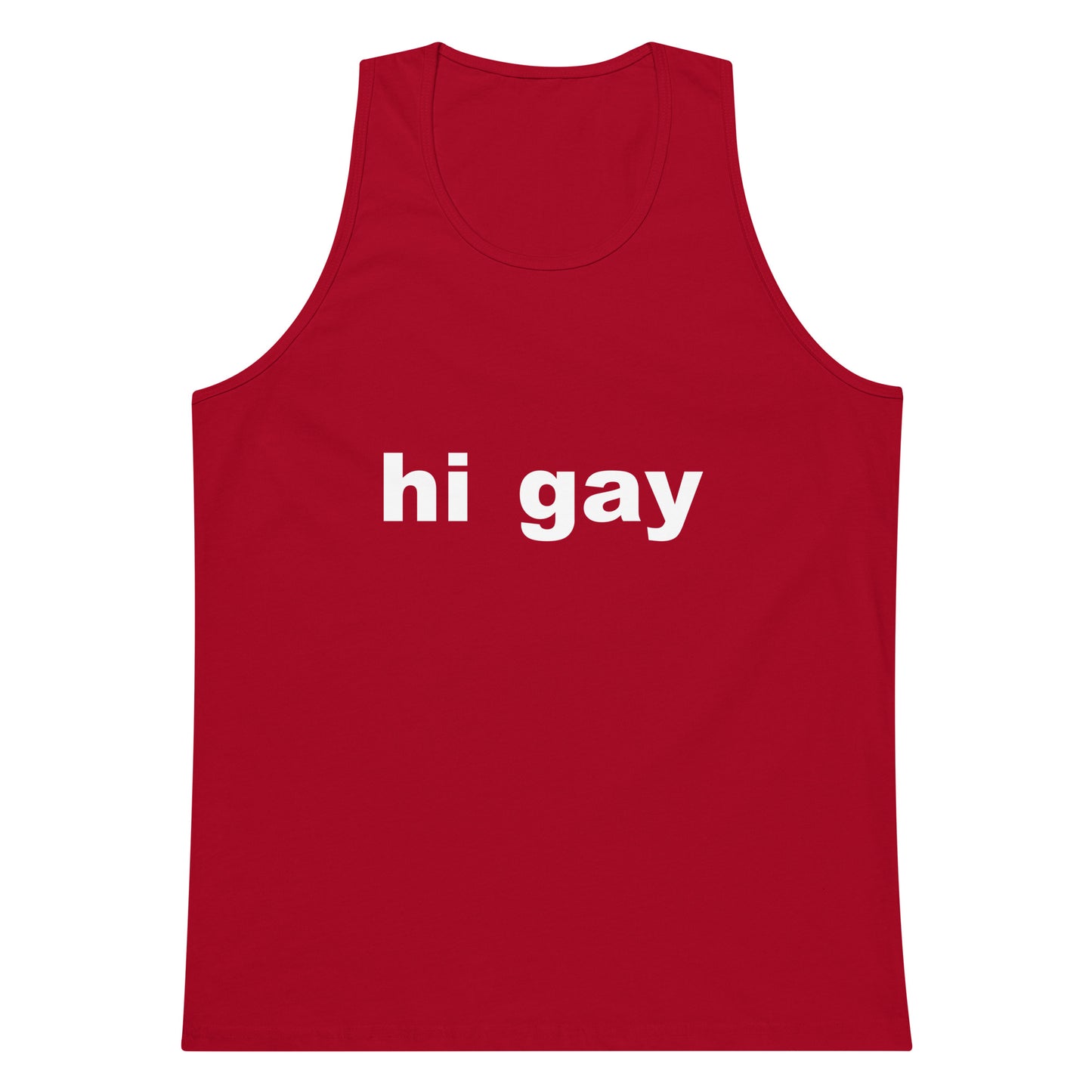 Hi Gay Tank Top - Red