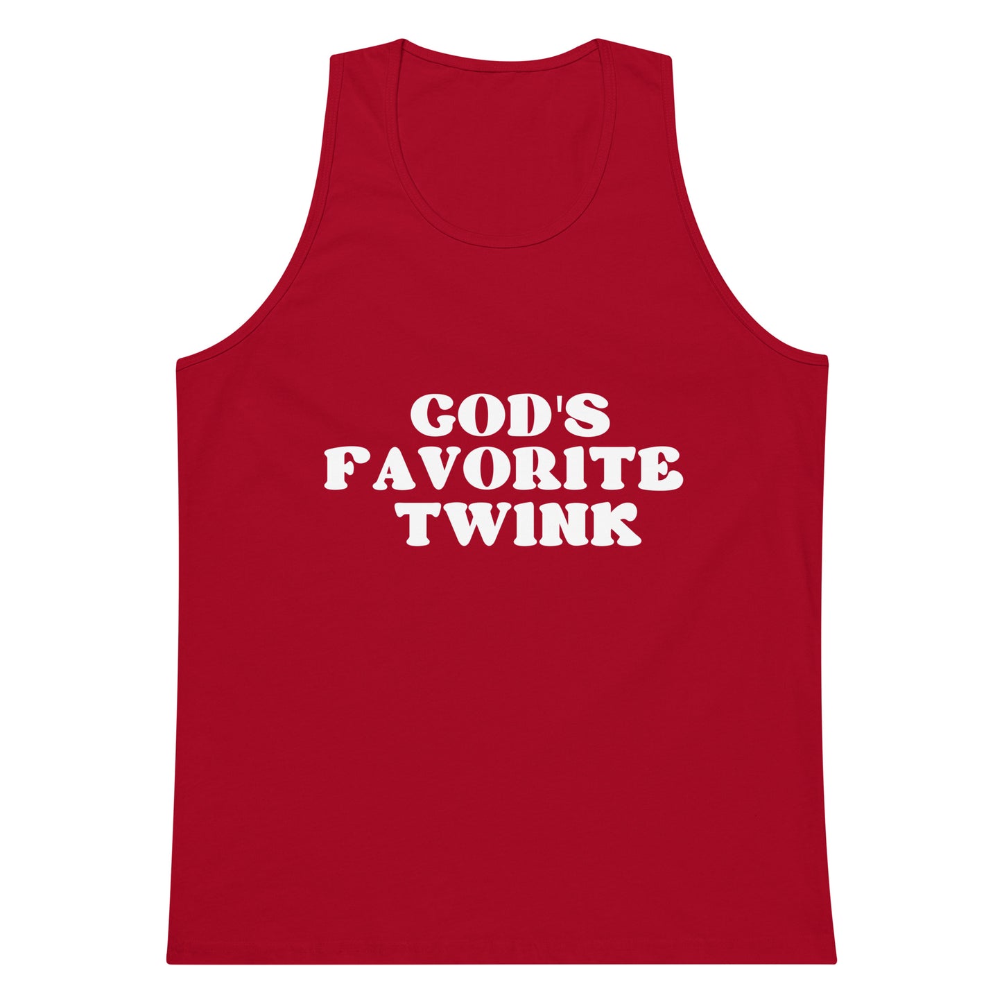 God's Favorite Twink Tank Top - Red