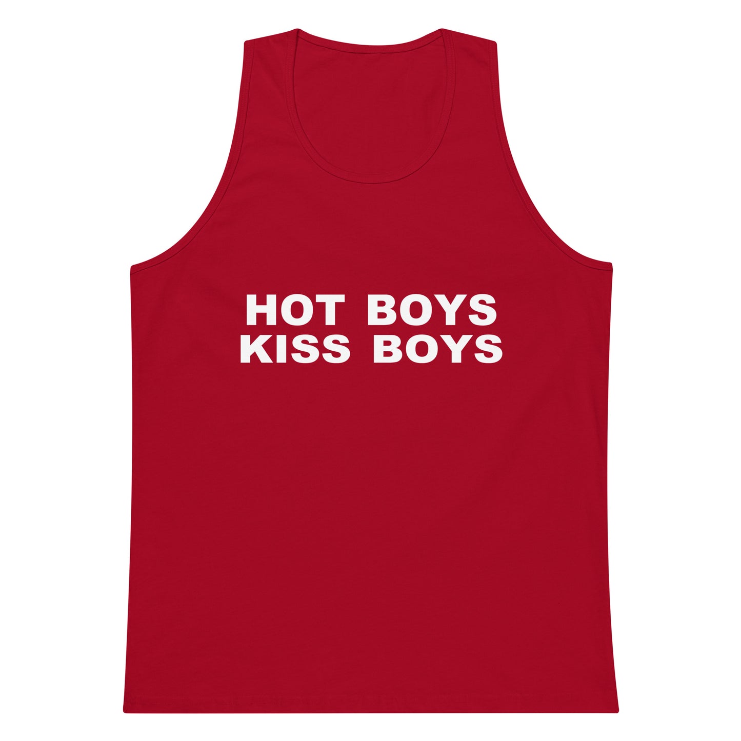 Hot Boys Kiss Boys Tank Top - Red
