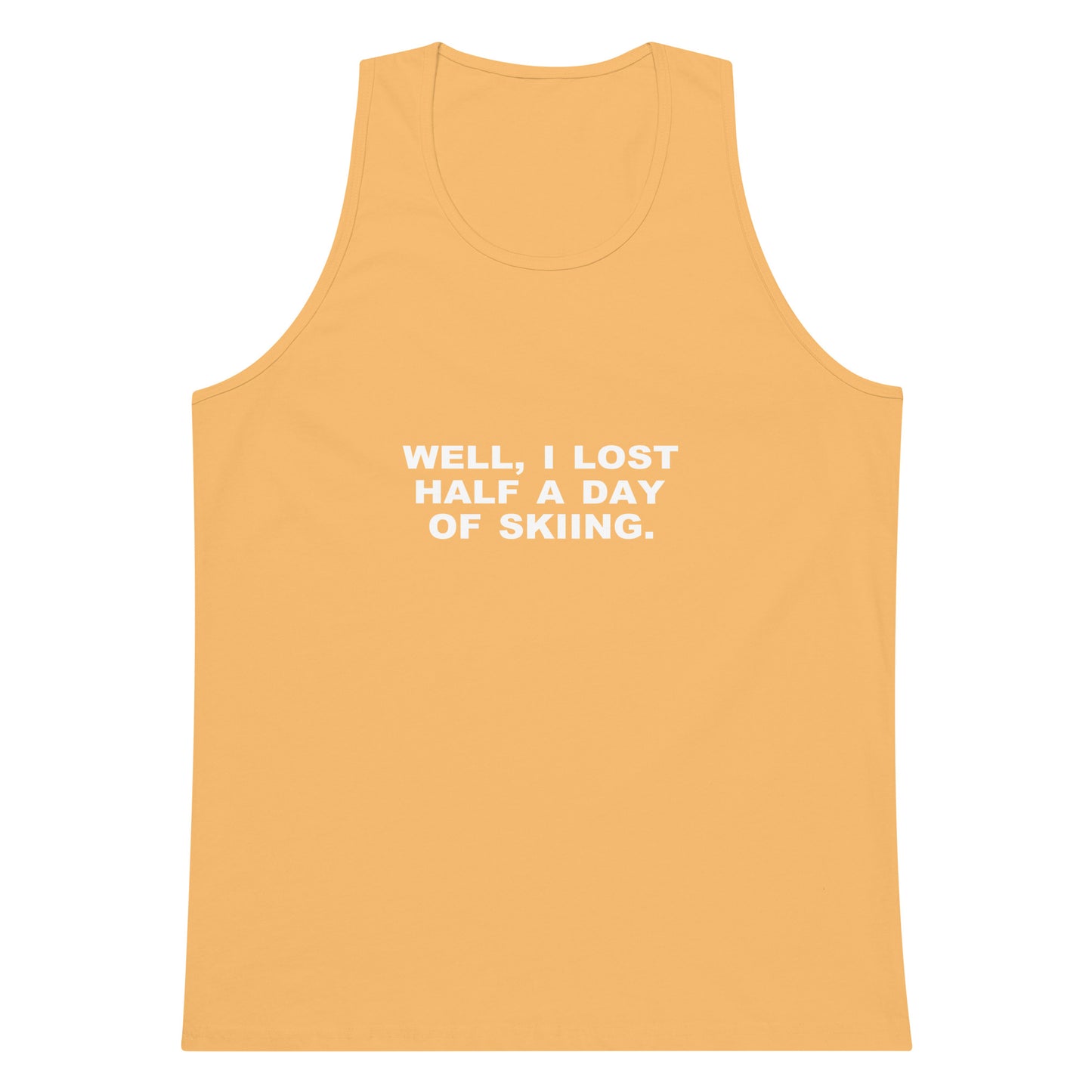 Lost Half A Day Of Skiing Tank Top - Squash