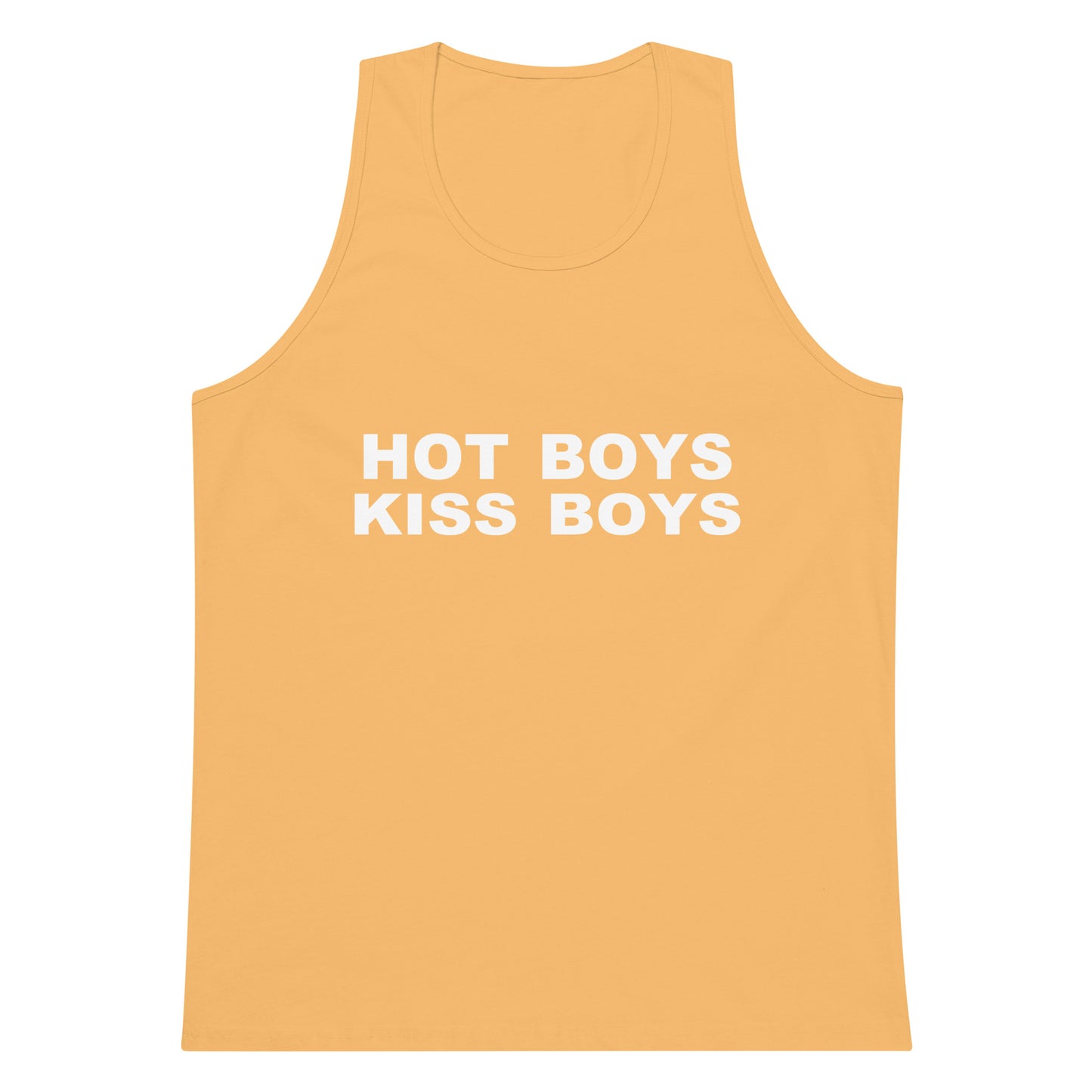 Hot Boys Kiss Boys Tank Top - Squash