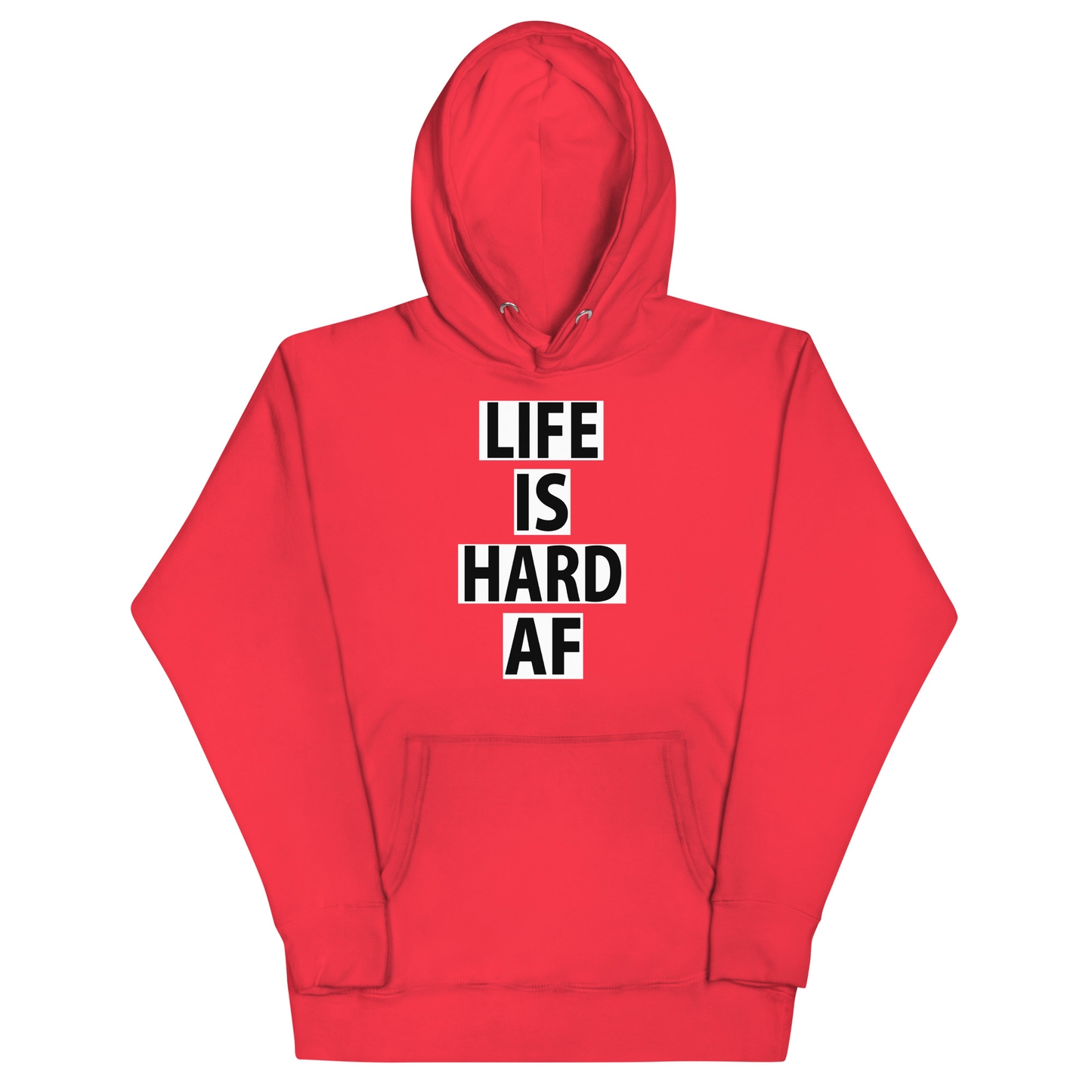 Life Is Hard AF Hoodie - Red