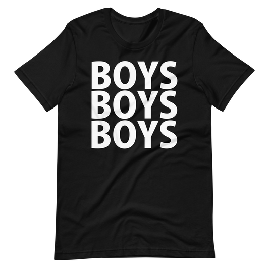 Boys Boys Boys T-Shirt - Black