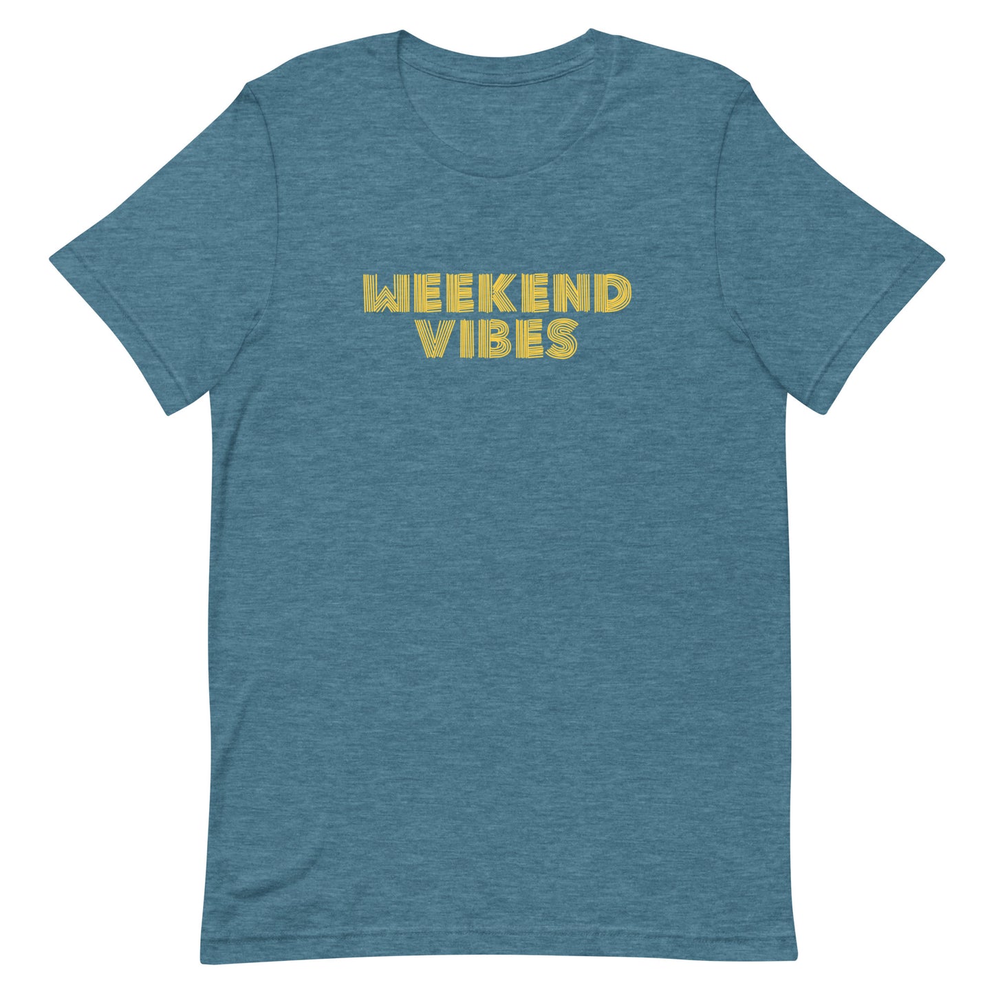 Weekend Vibes T-Shirt - Heather Deep Teal