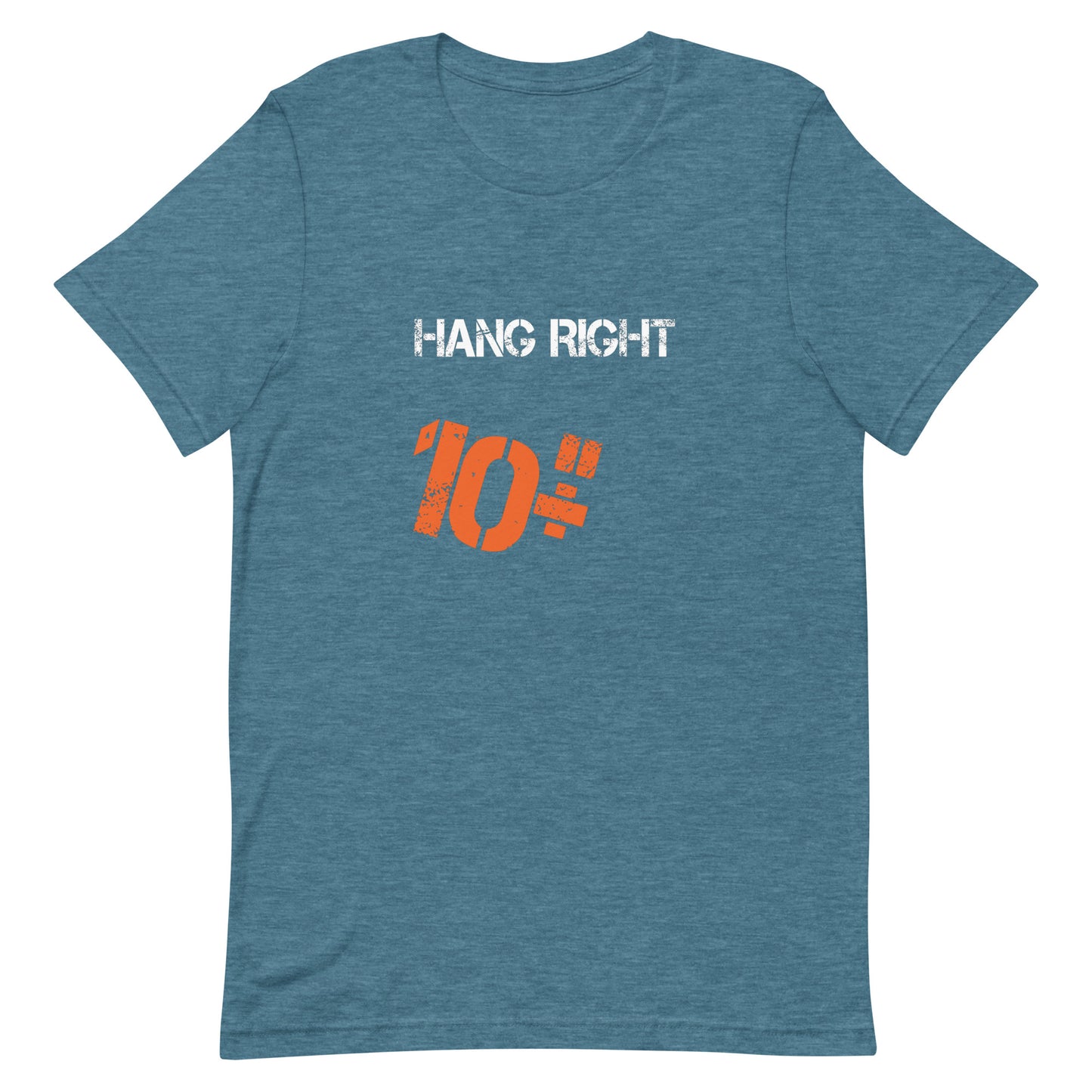 Hang Right 10 T-Shirt - Heather Deep Teal