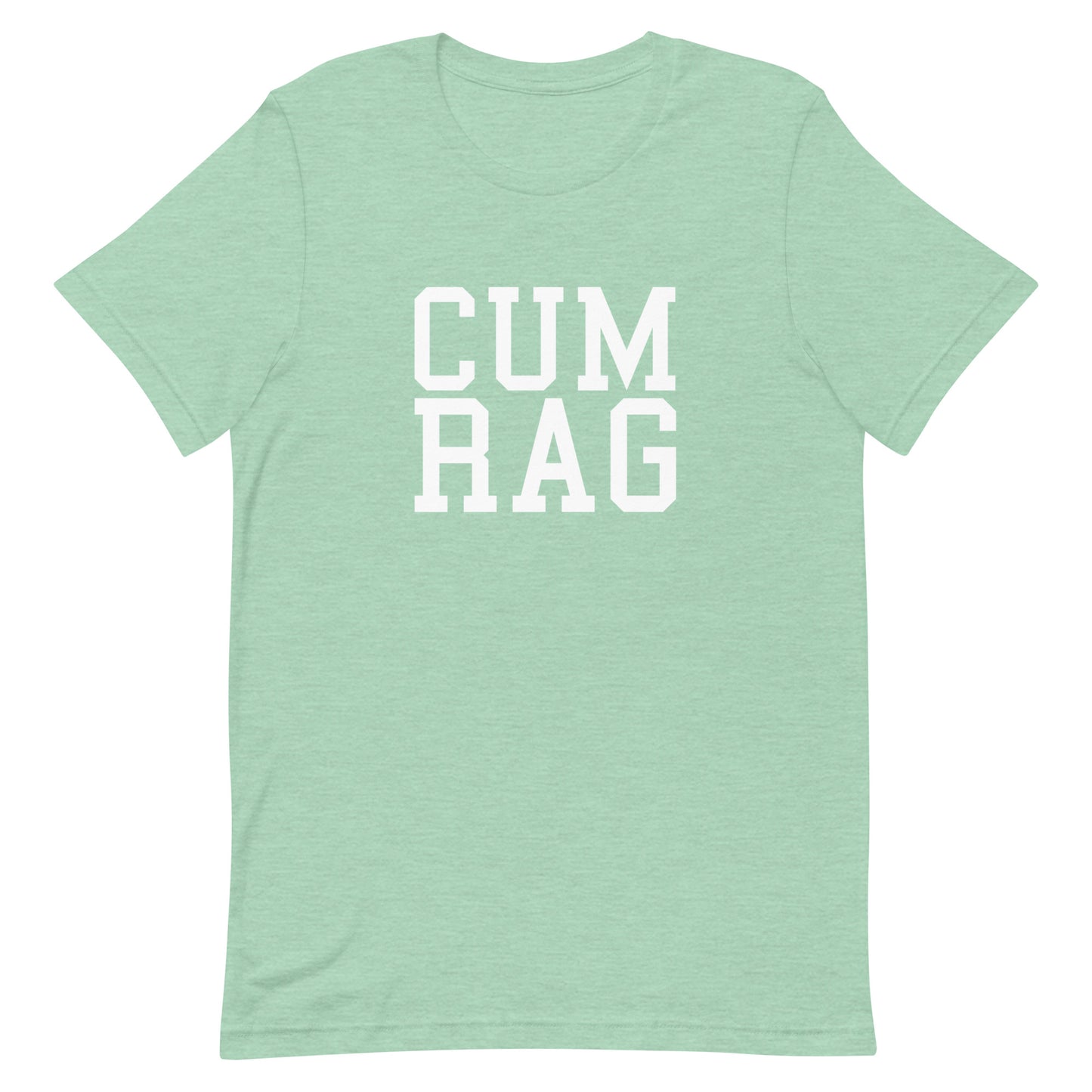 Cum Rag T Shirt - Heather Prism Mint