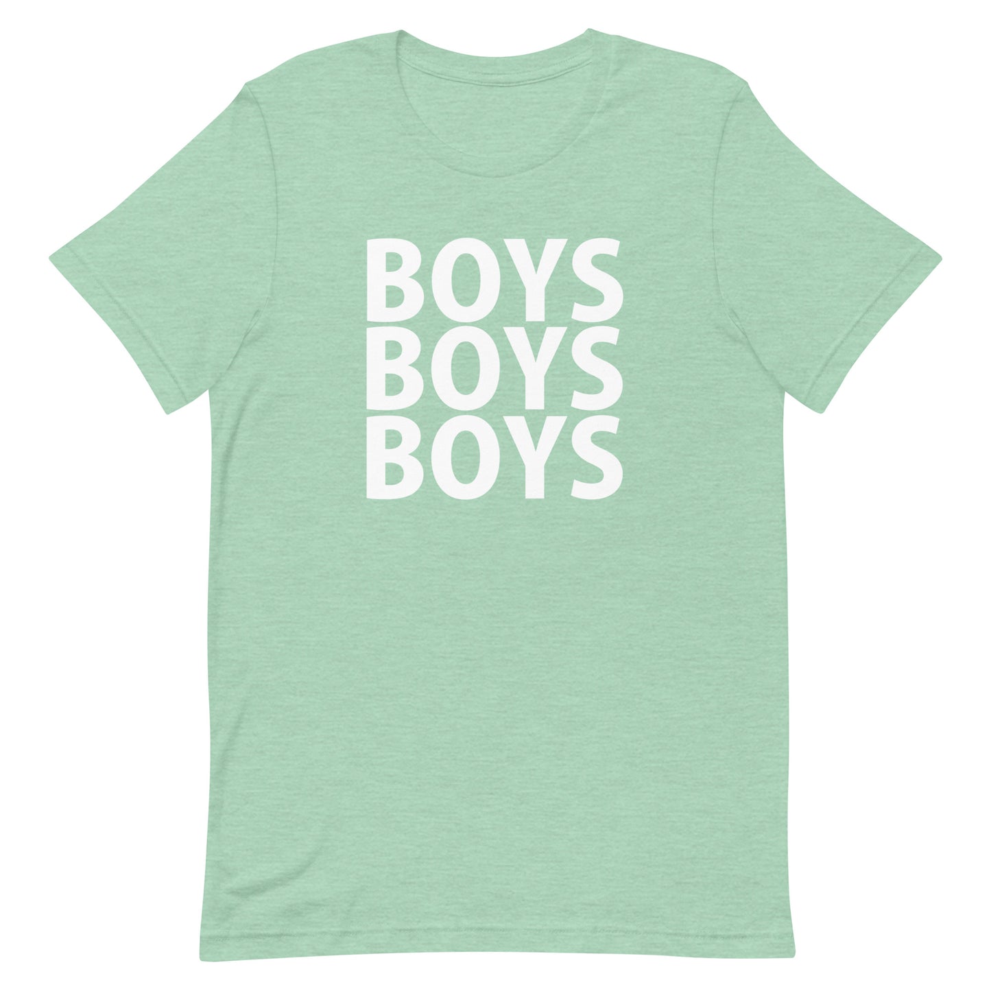 Boys Boys Boys T-Shirt - Heather Prism Mint