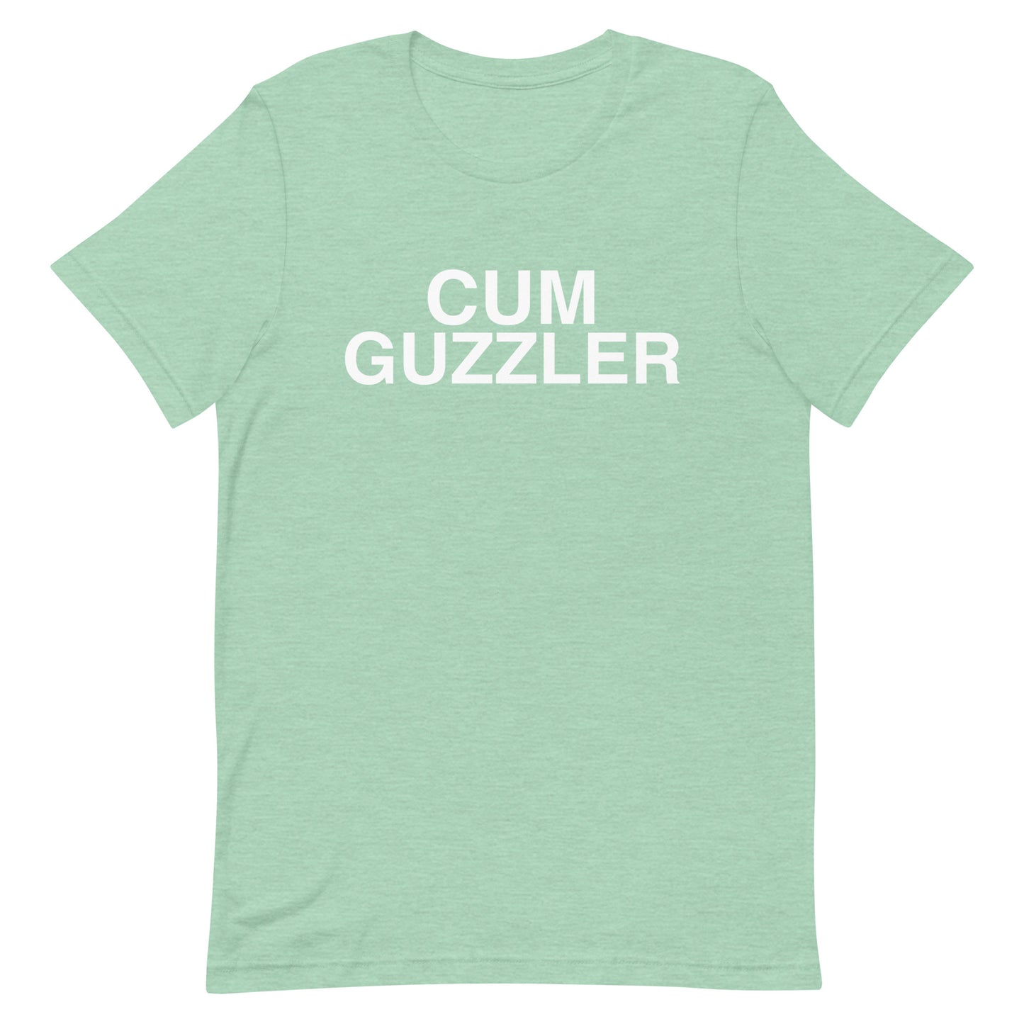 Cum Guzzler T Shirt - Heather Prism Mint