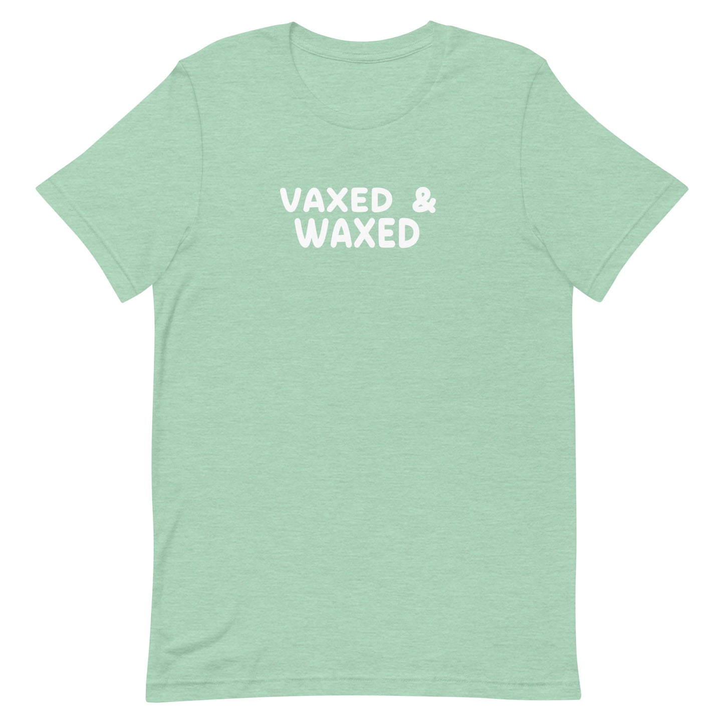 Vaxed & Waxed T Shirt - Heather Prism Mint