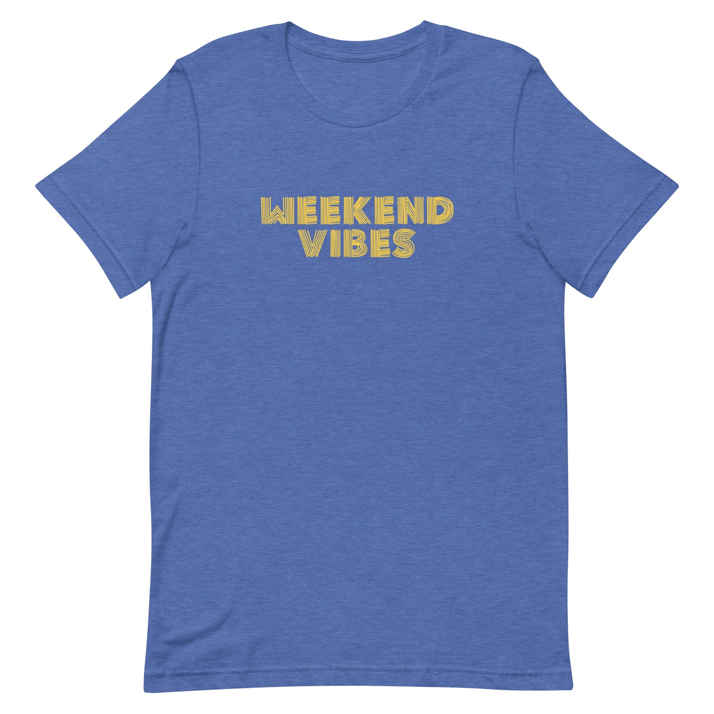 Weekend Vibes T-Shirt - Heather True Royal