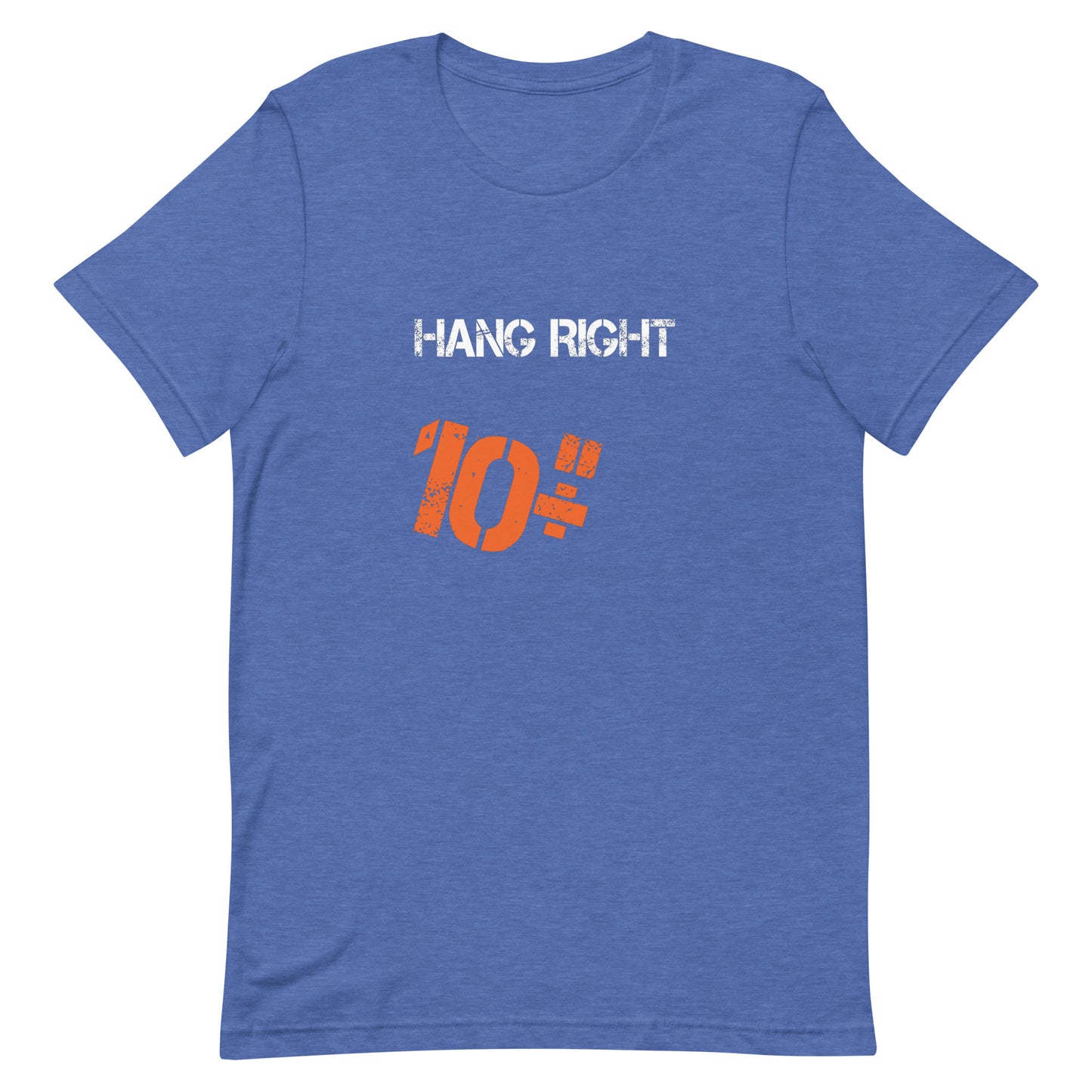 Hang Right 10 T-Shirt - Heather True Royal