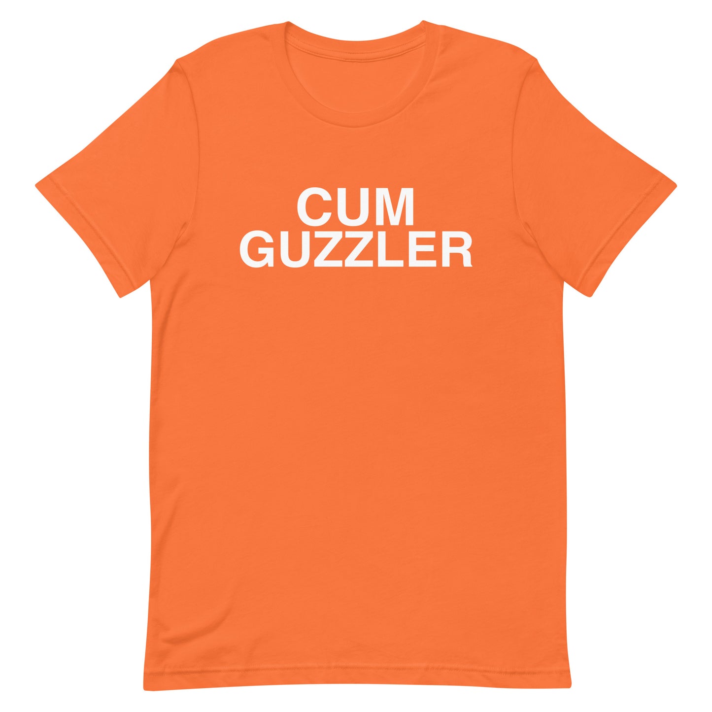 Cum Guzzler T Shirt - Orange