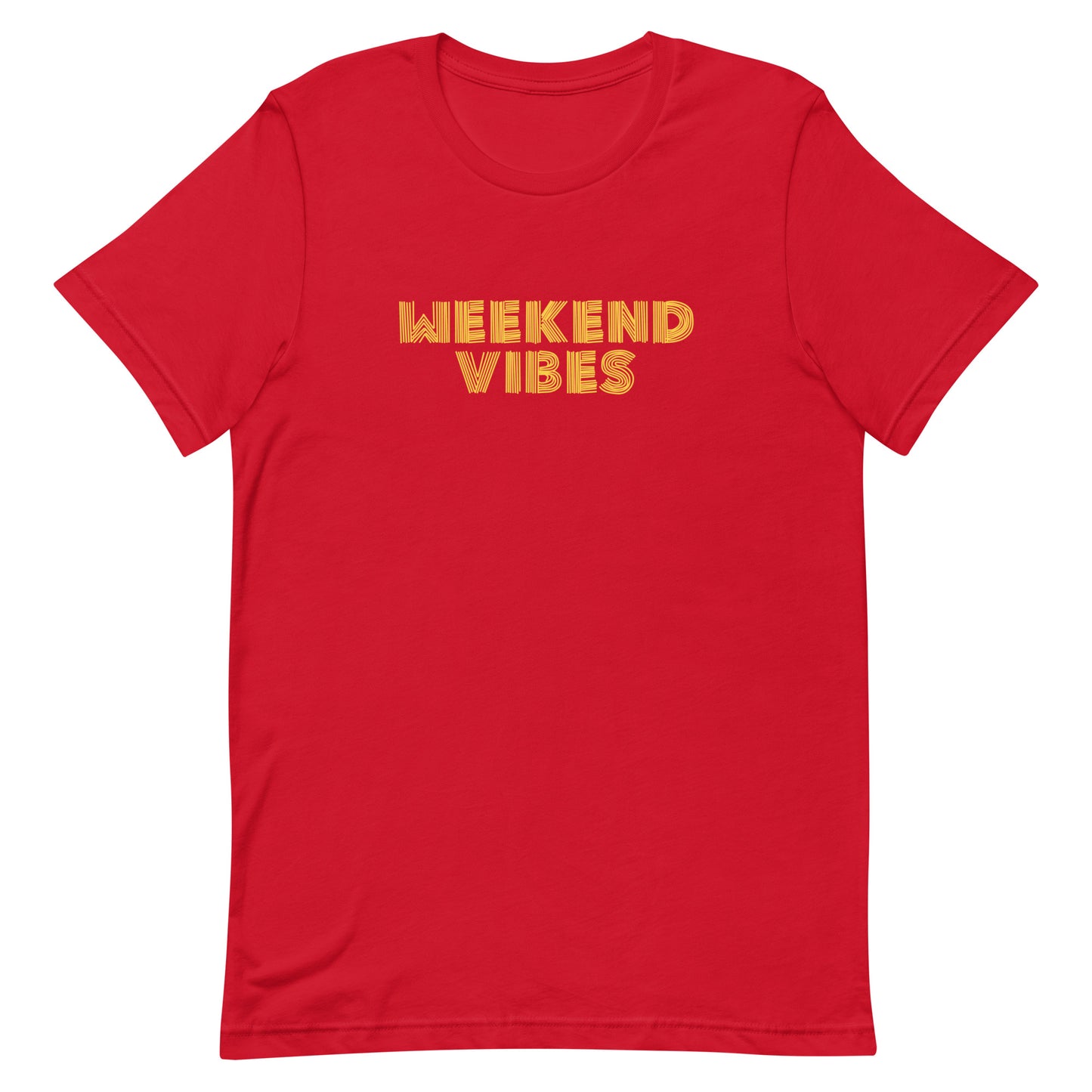 Weekend Vibes T-Shirt - Red