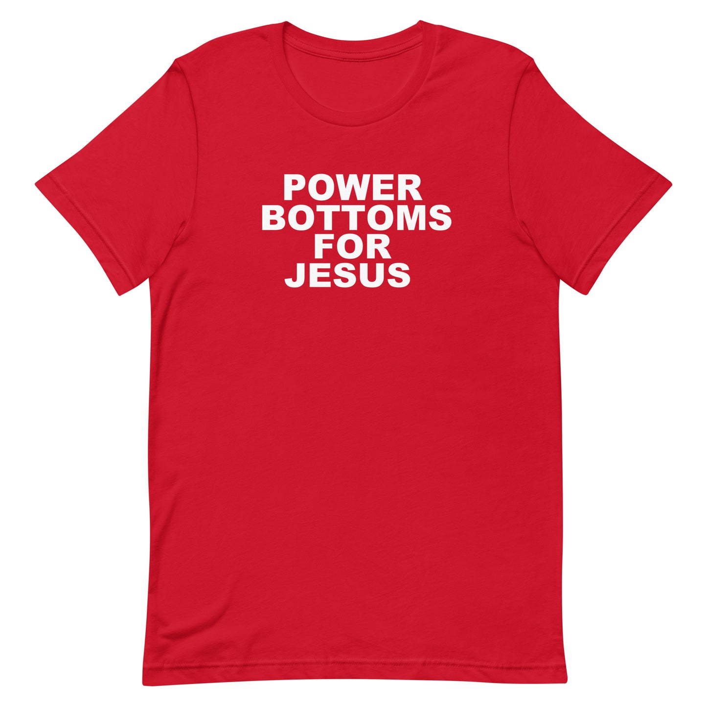 Power Bottoms For Jesus T Shirt - Red