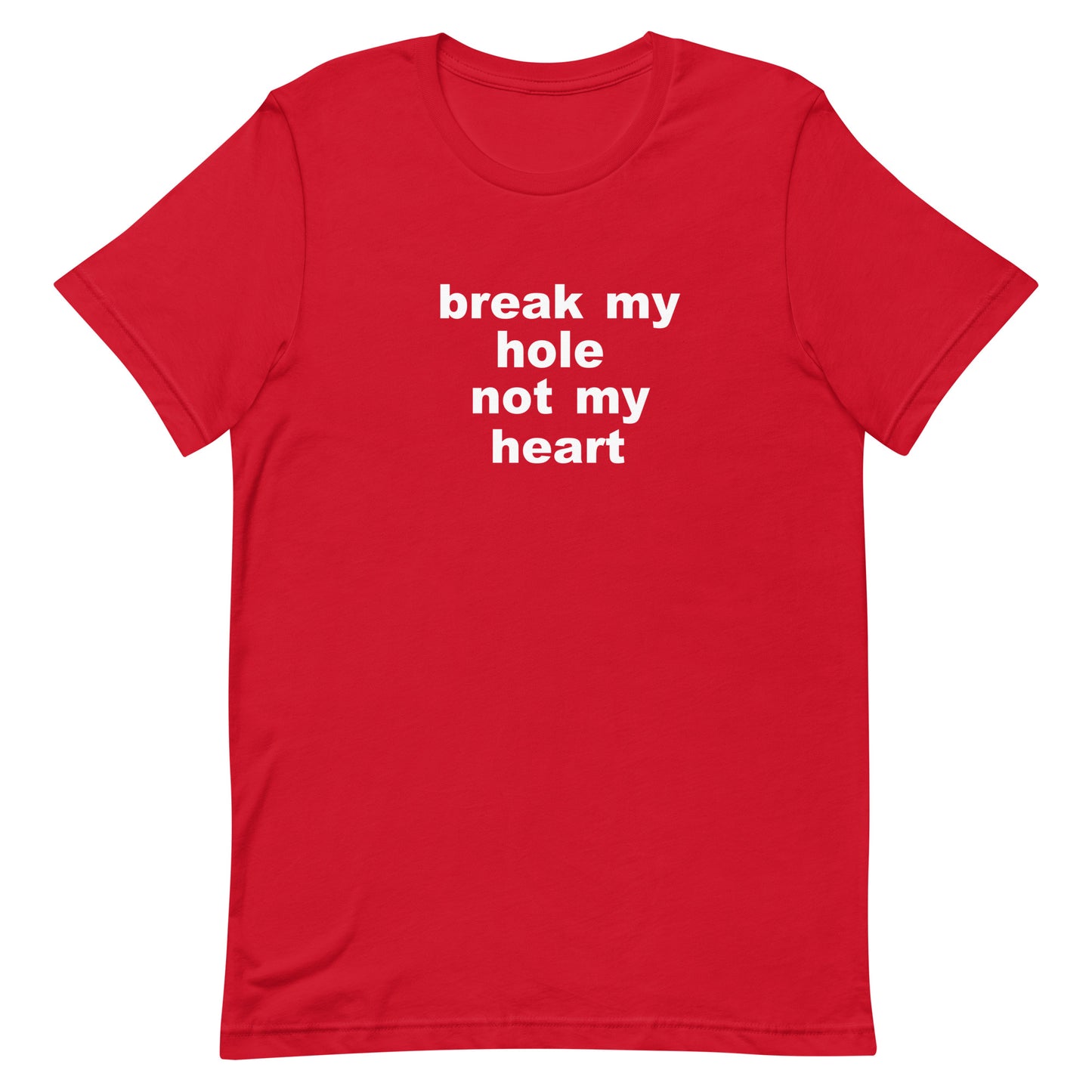 Break My Hole T Shirt - Red