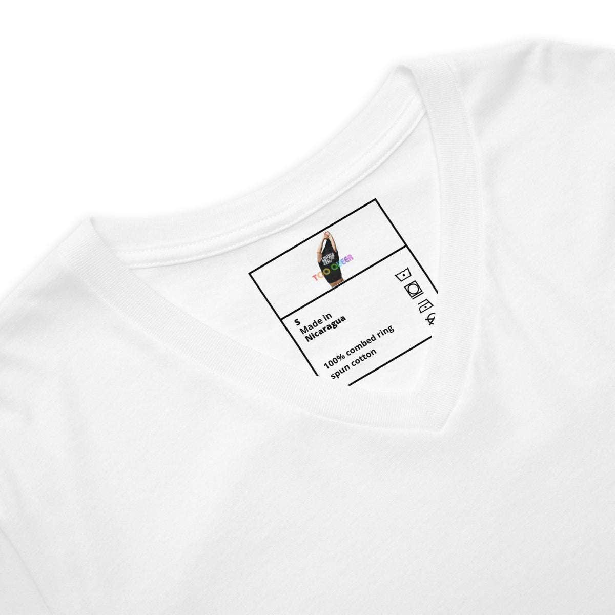 Brewed Queer Served Proud Unisex Short Sleeve V-Neck T-Shirt