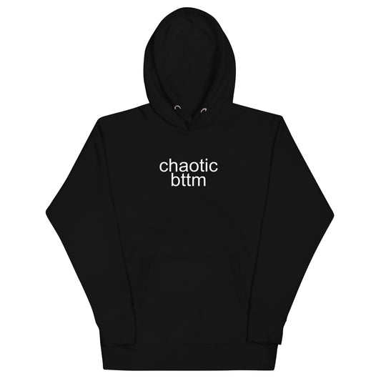 Chaotic Bttm Hoodie - Black