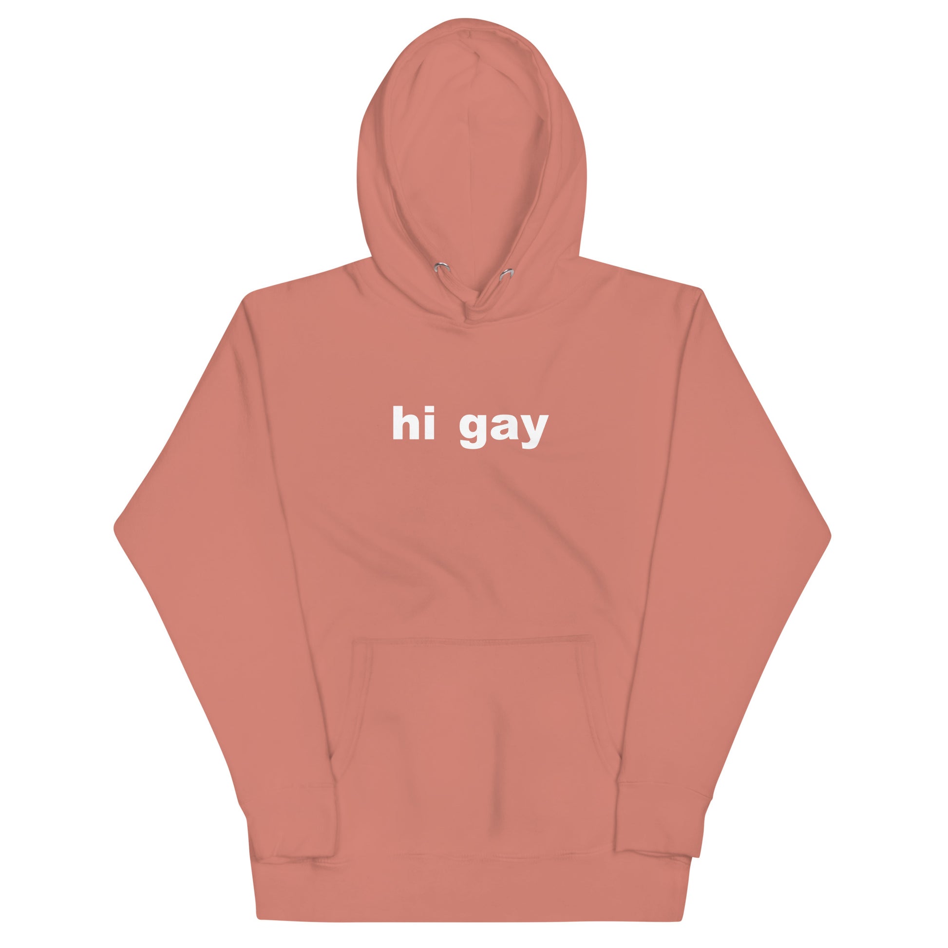 Hi Gay Hoodie - Dusty