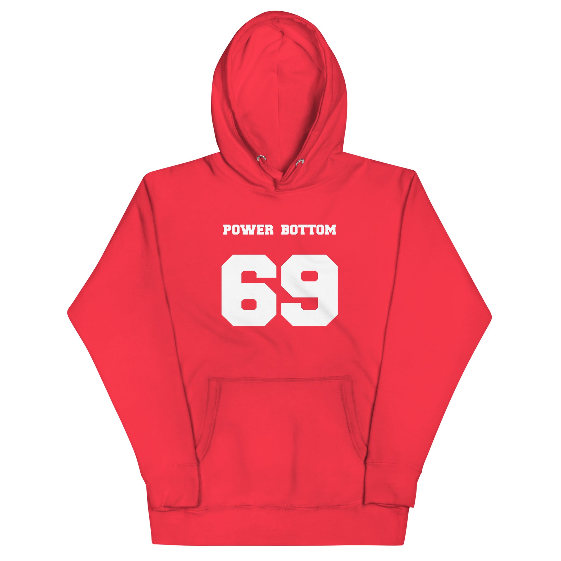 Power Bottom 69 Hoodie - Red