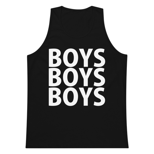 Boys Boys Boys Tank Top - Black